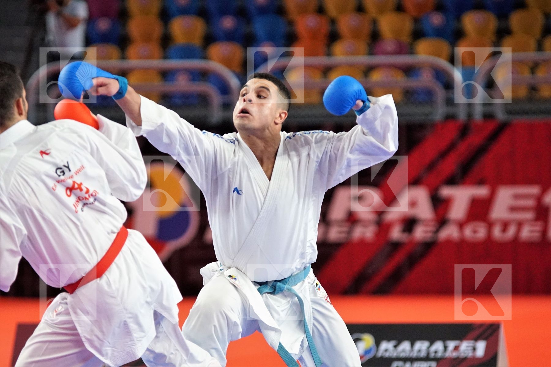 Mohamed RAMADAN (EGYPT) vs (Youssef BADAWY (EGYPT) in Male Kumite -84 Kg - Bronze bout