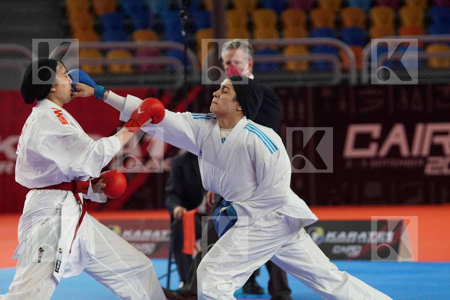 Habiba HELMY (EGYPT) vs (Menna Shaaban OKILA (EGYPT) in Female Kumite 68+ Kg - Bronze bout