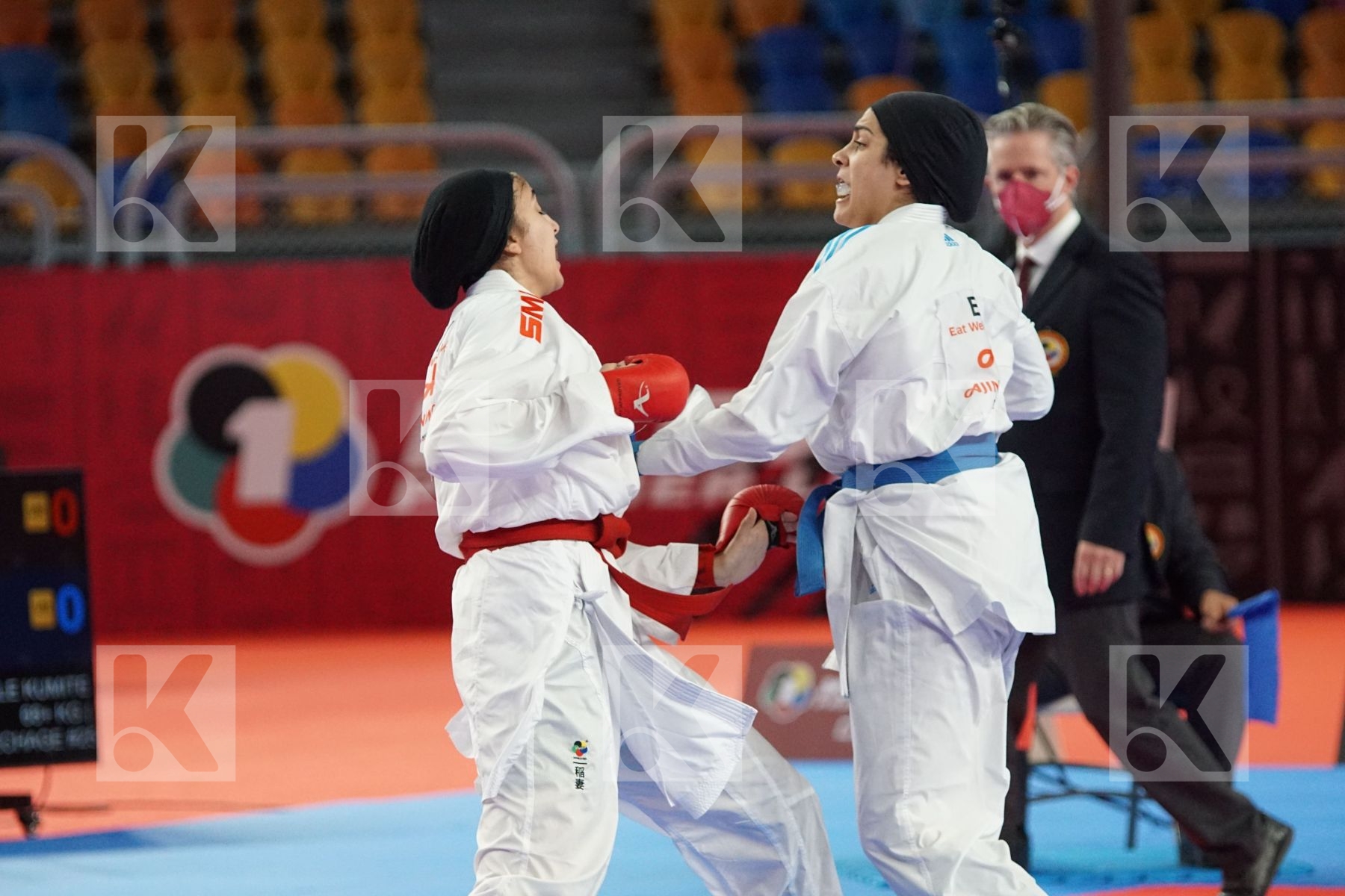 Habiba HELMY (EGYPT) vs (Menna Shaaban OKILA (EGYPT) in Female Kumite 68+ Kg - Bronze bout