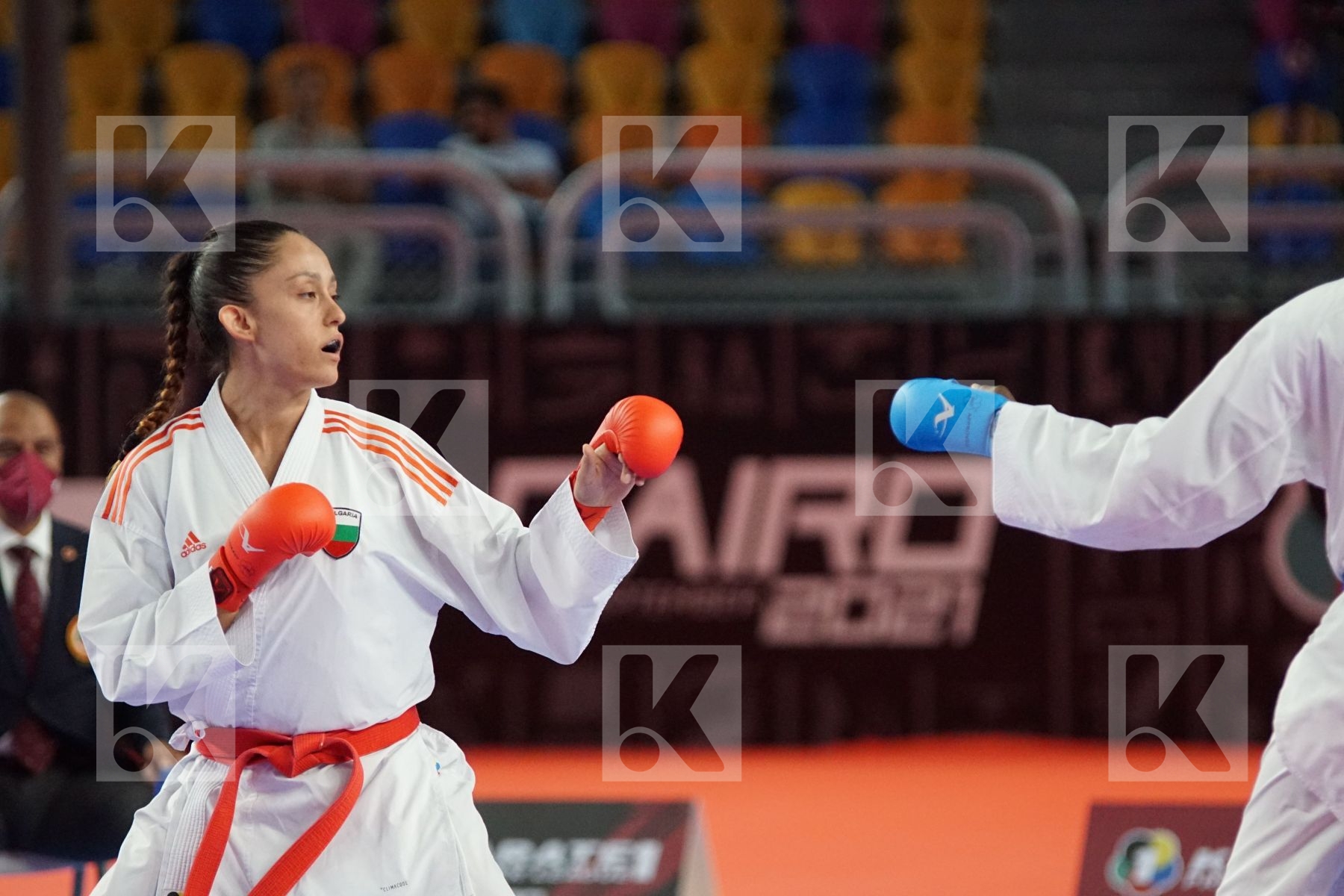 Aleksandra STUBLEVA (BUL) vs (Vanesca NORTAN (NEDERLAND) in Female Kumite 68+ Kg - Bronze bout