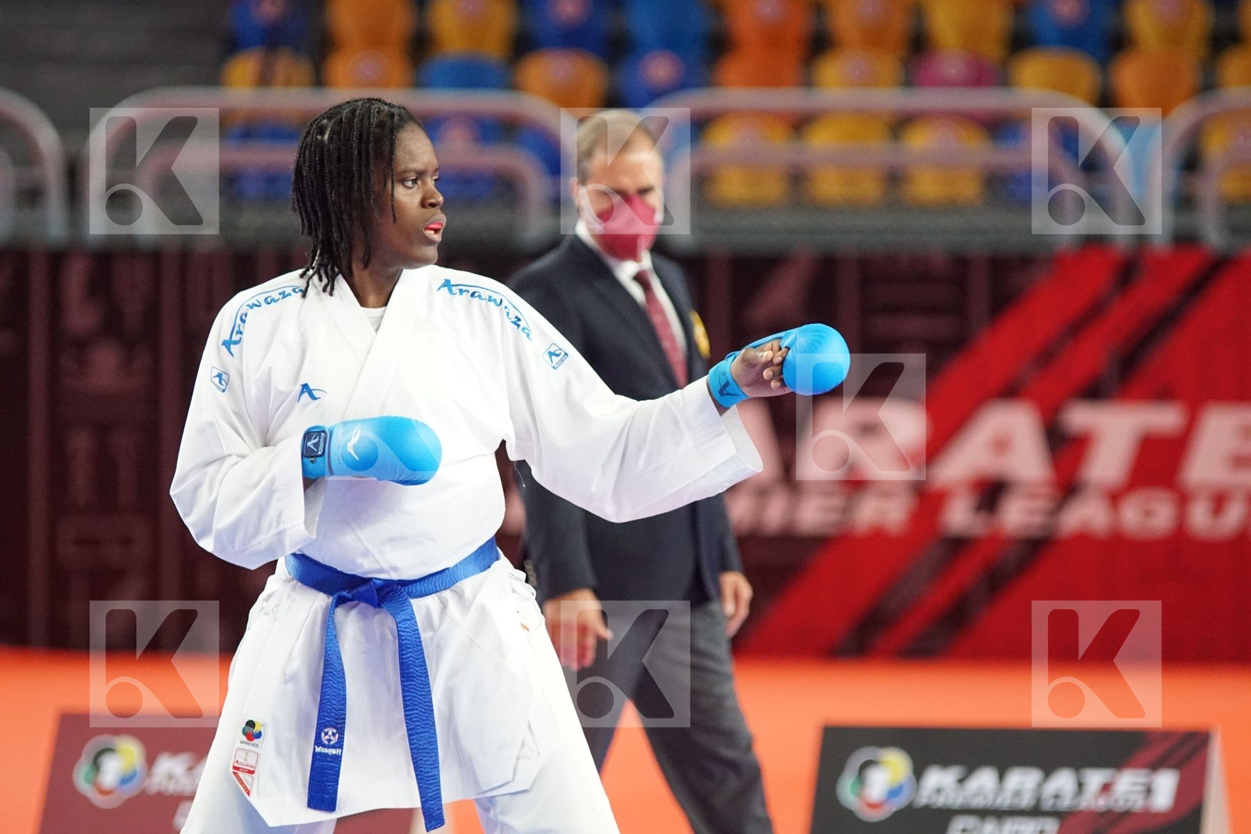 Aleksandra STUBLEVA (BUL) vs (Vanesca NORTAN (NEDERLAND) in Female Kumite 68+ Kg - Bronze bout
