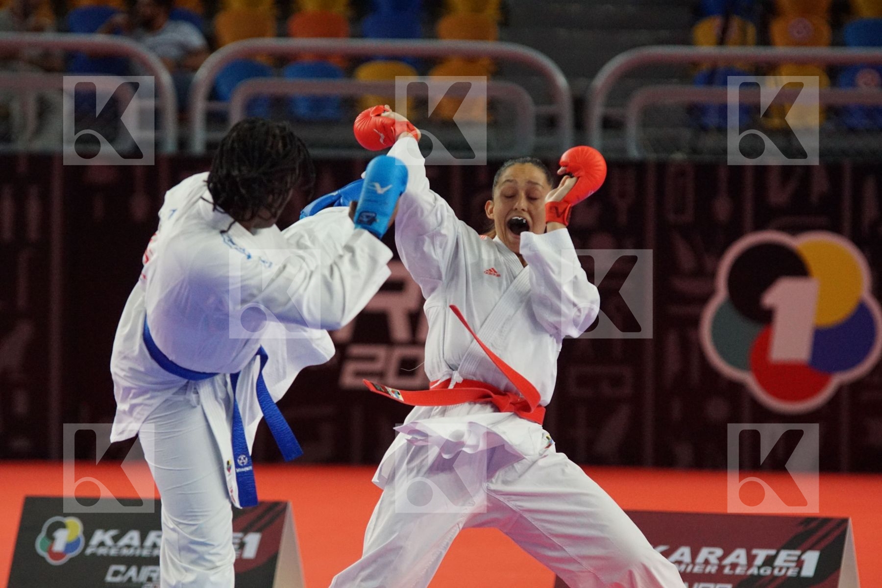 Aleksandra STUBLEVA (BUL) vs (Vanesca NORTAN (NEDERLAND) in Female Kumite 68+ Kg - Bronze bout