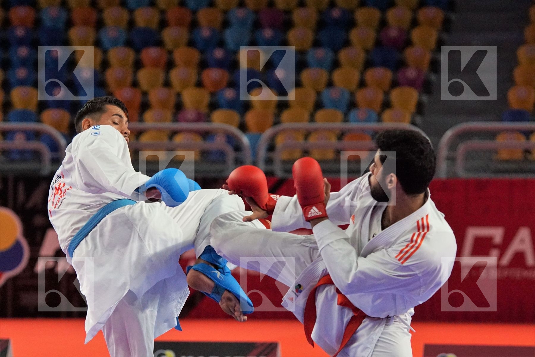 Taha Tarek MAHMOUD (EGYPT) vs (Luca COSTA (BELGIUM) in Male Kumite 84+ Kg - Bronze bout