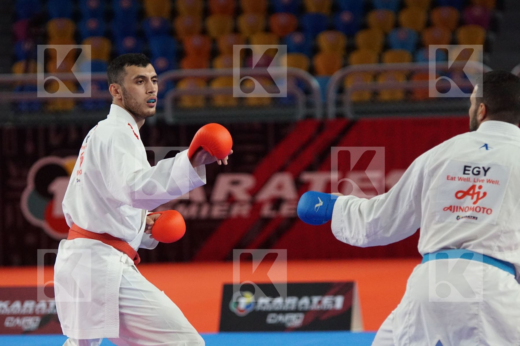 Ryzvan TALIBOV (UKRAINE) vs (Hazem Ahmed MOHAMED (EGYPT) in Male Kumite 84+ Kg - Bronze bout