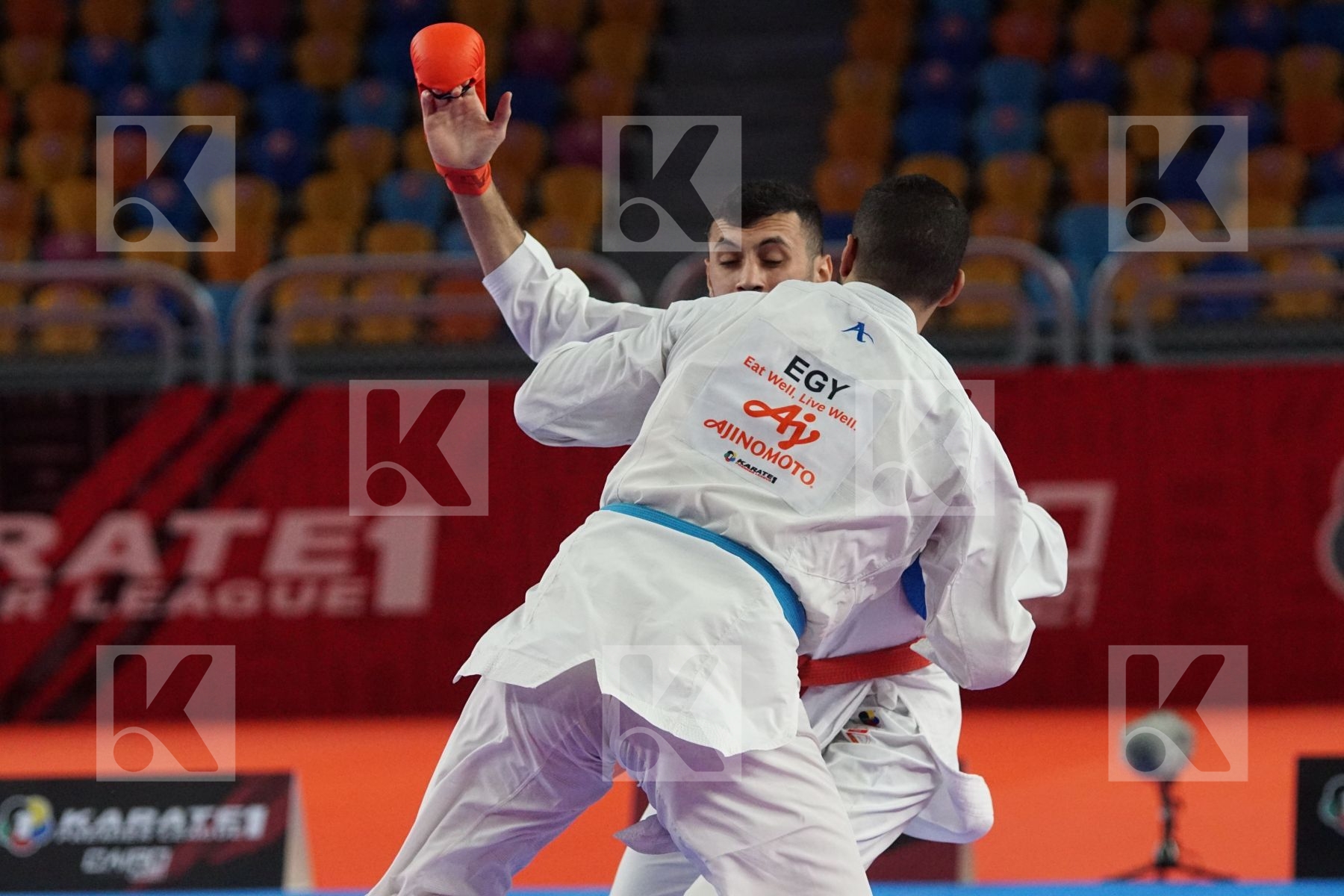 Ryzvan TALIBOV (UKRAINE) vs (Hazem Ahmed MOHAMED (EGYPT) in Male Kumite 84+ Kg - Bronze bout