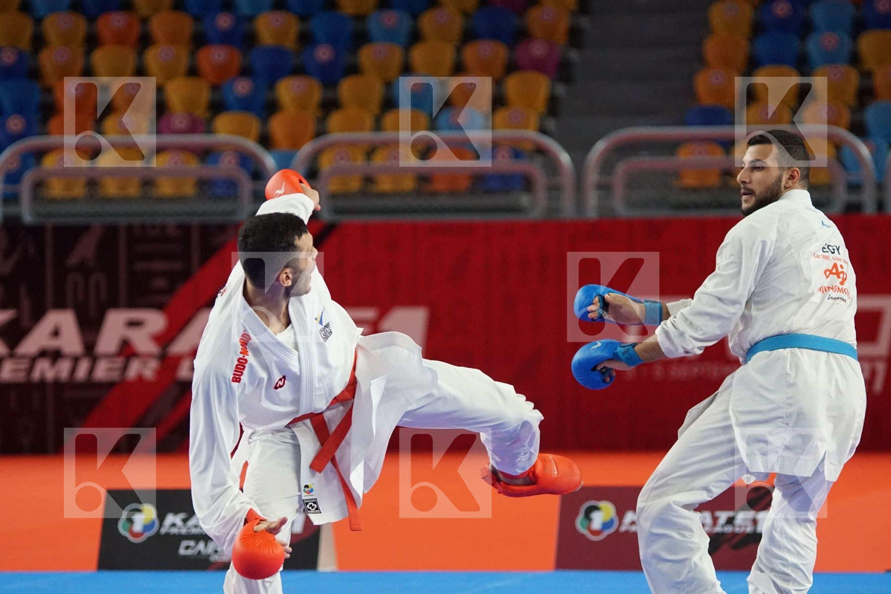 Ryzvan TALIBOV (UKRAINE) vs (Hazem Ahmed MOHAMED (EGYPT) in Male Kumite 84+ Kg - Bronze bout