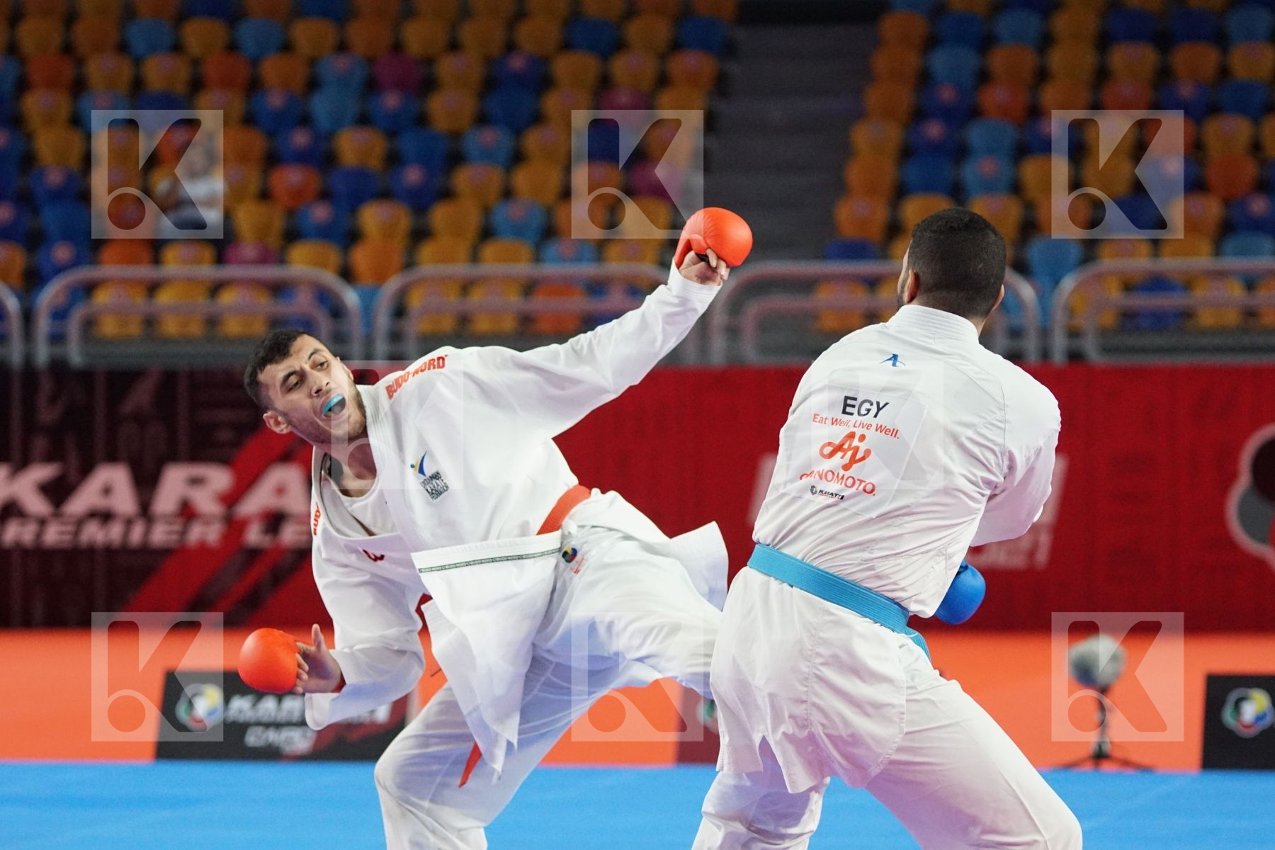 Ryzvan TALIBOV (UKRAINE) vs (Hazem Ahmed MOHAMED (EGYPT) in Male Kumite 84+ Kg - Bronze bout