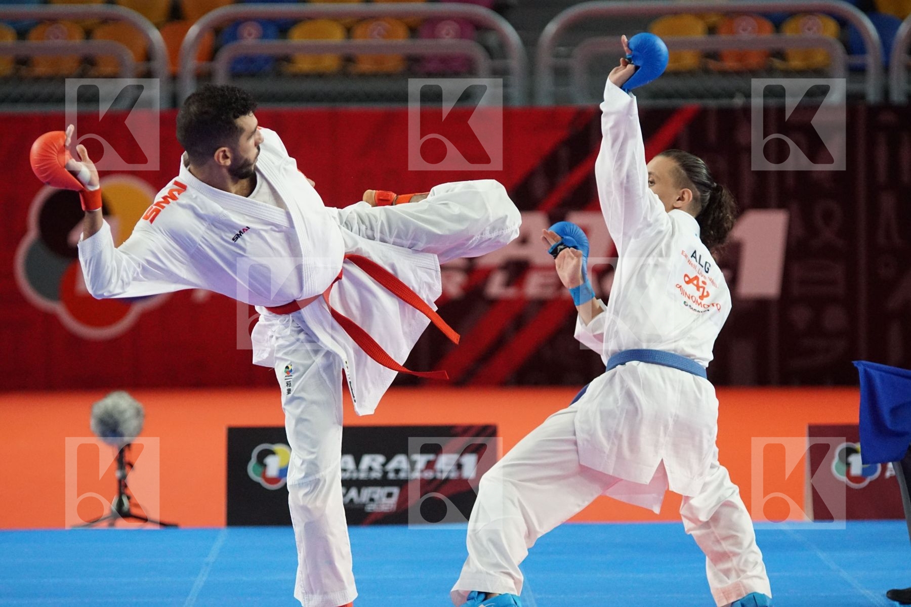 Sami TAS (ALGERIA) vs (Malek SALAMA (EGYPT) in Male Kumite -60 Kg - Gold bout
