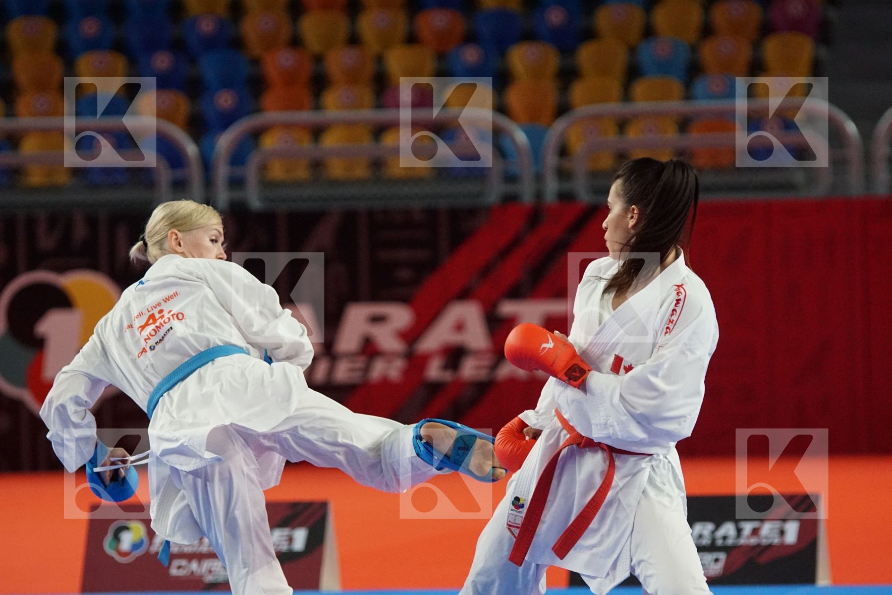 Anita SEROGINA (UKRAINE) vs (Haya JUMAA (CANADA) in Female Kumite -61 Kg - Gold bout