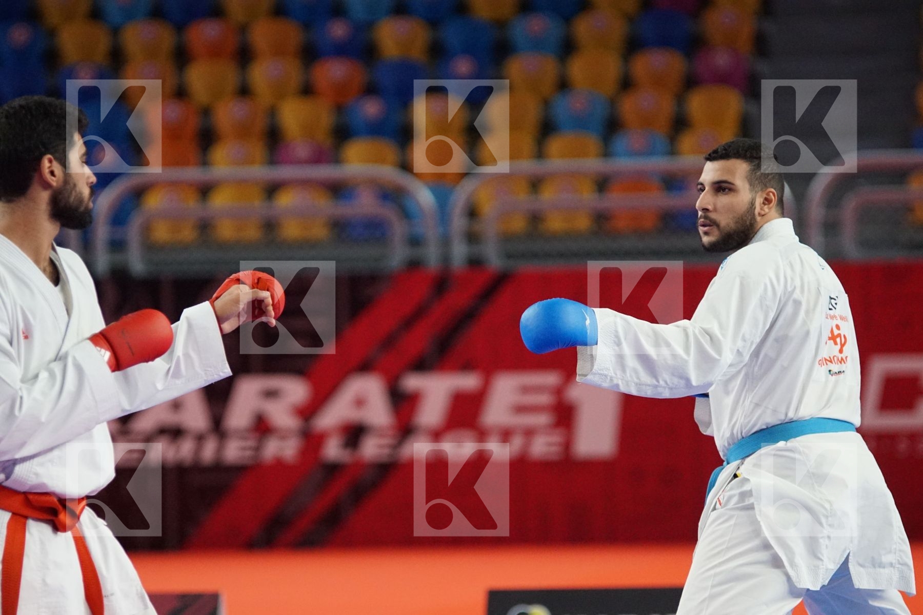 Taha TAREK (EGYPT) vs (Hazm Ahmed MOHAMED (RGY) in Male Kumite 84+ Kg - Gold bout