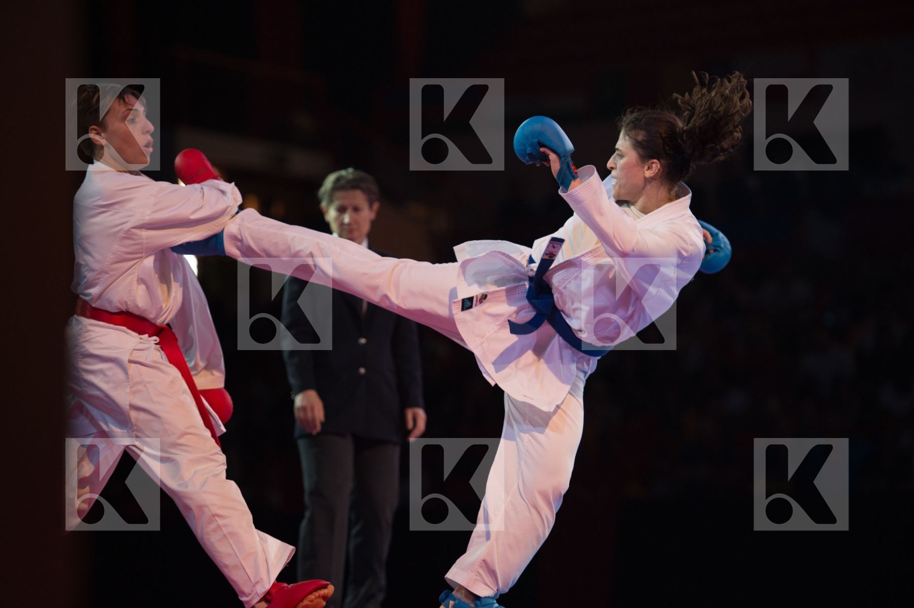 -68 Kg Dubai Female final Italy kumite Russian Federation Semera