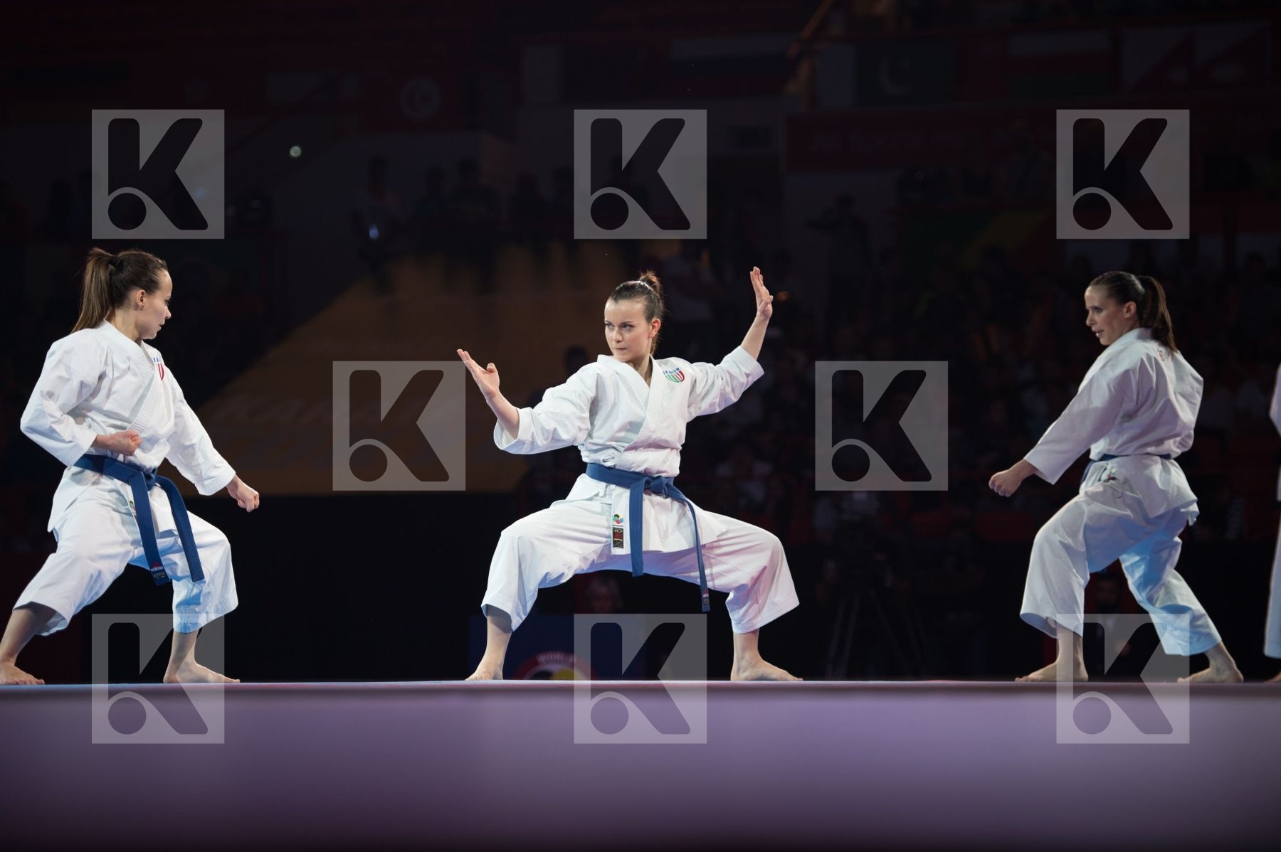 Dubai Female final Italy kata team