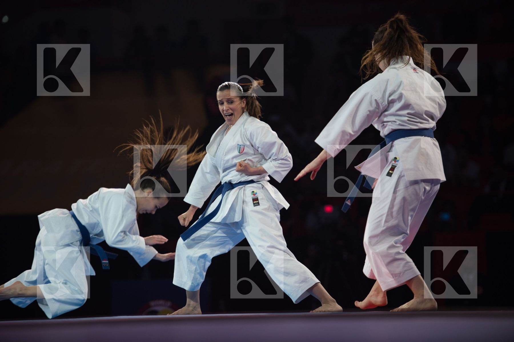 bunkai Dubai Female final Italy kata team