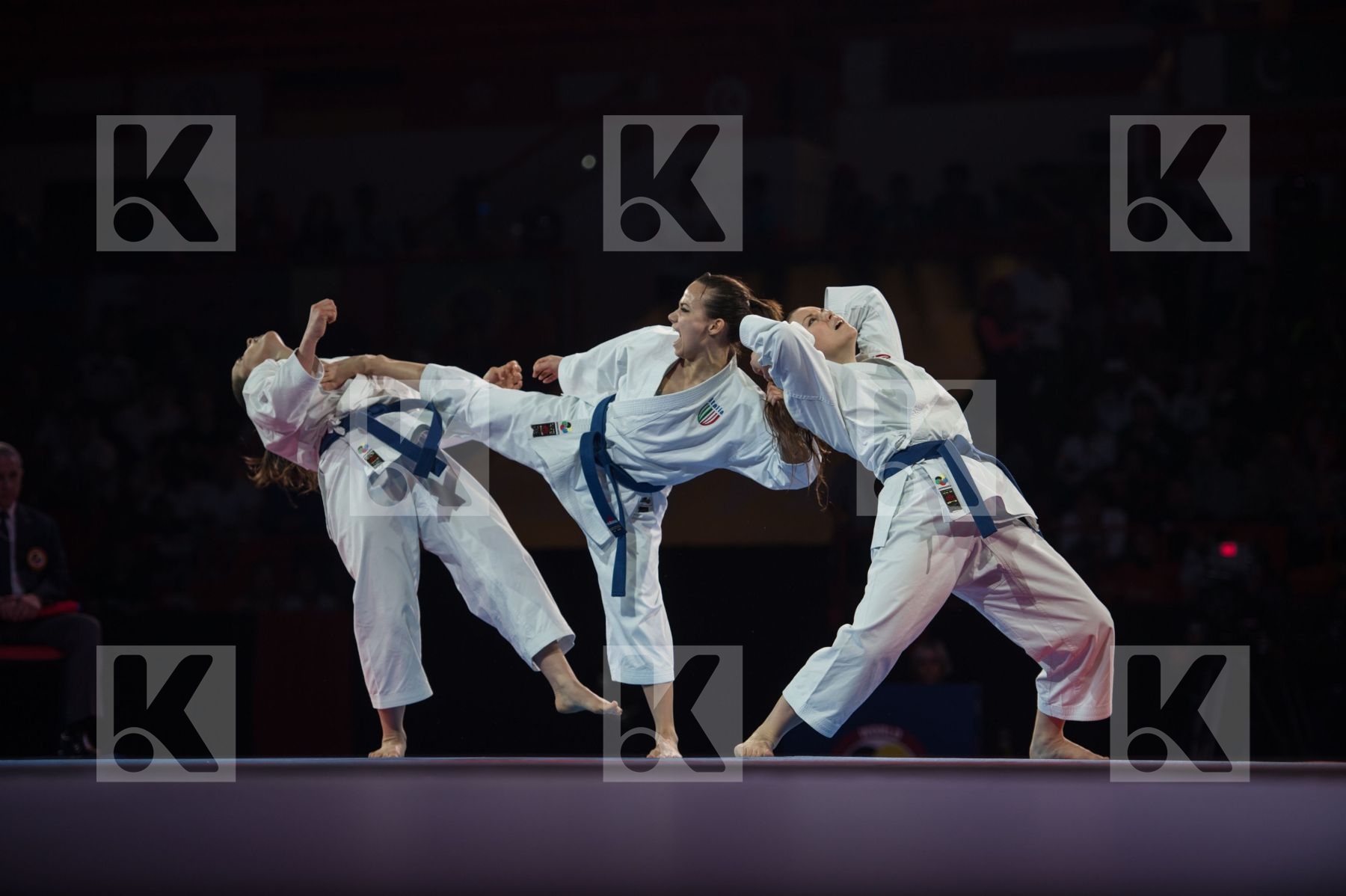 bunkai Dubai Female final Italy kata team