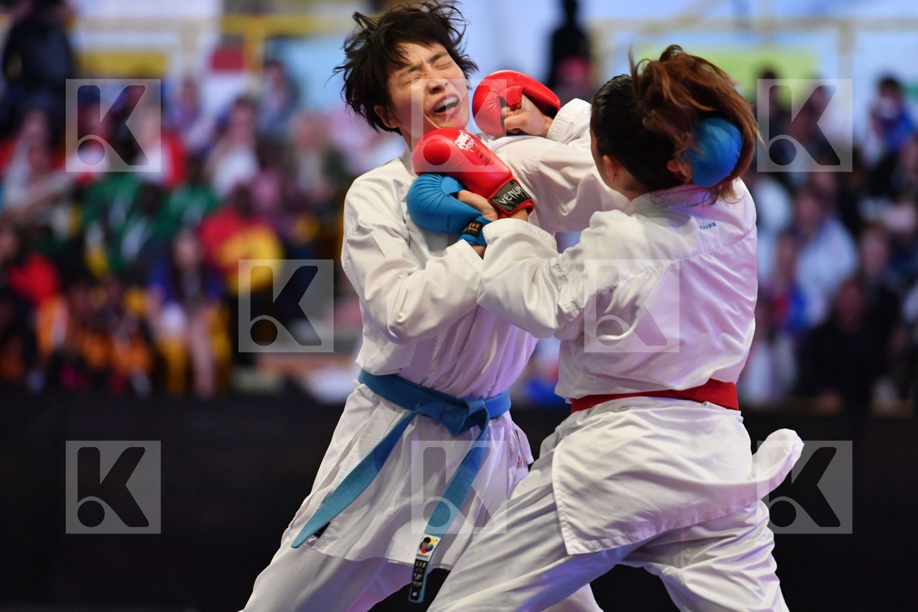 China Female kumite -61 kg Italy Pasqua Laura Yin Xiaoyan