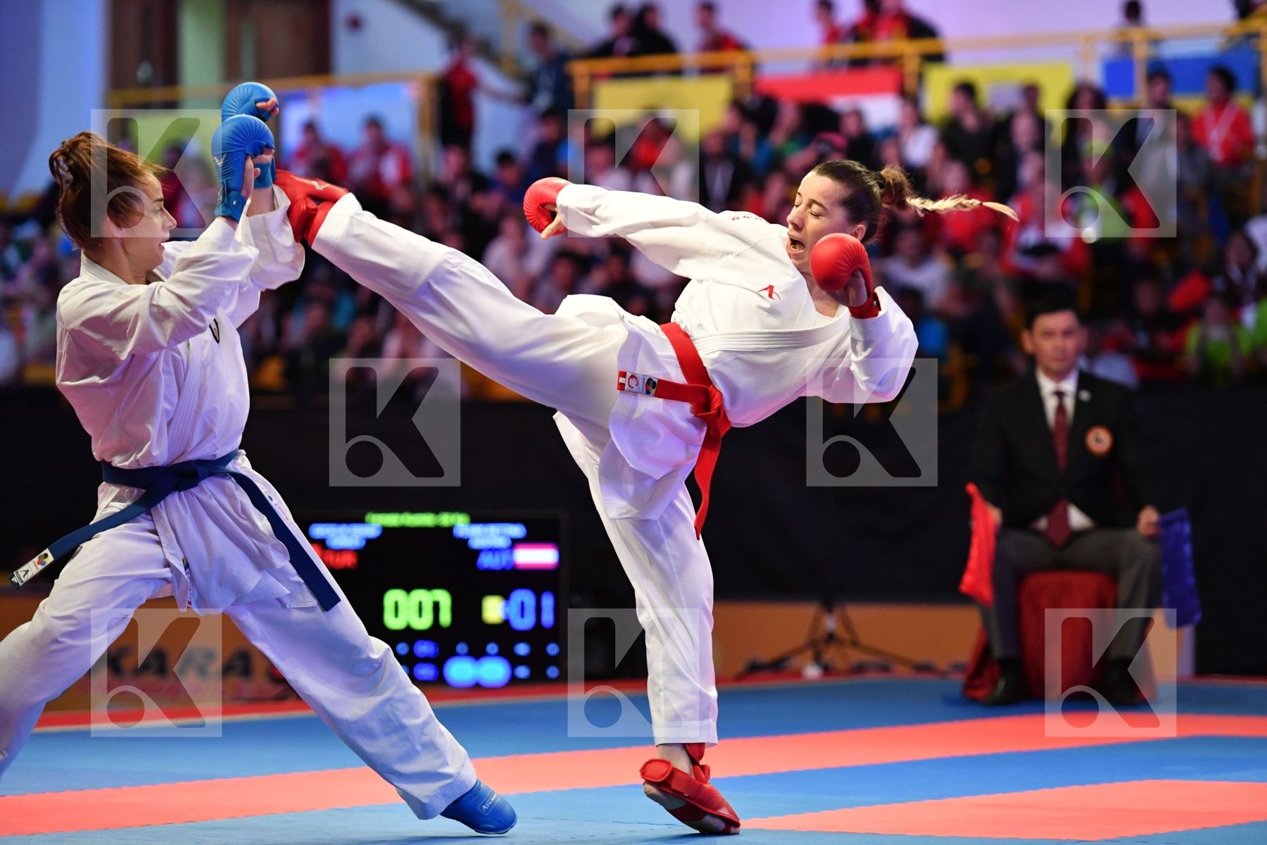 Austria Female kumite -50 kg < LRBarcodes Ozcelik Serap Plank Be