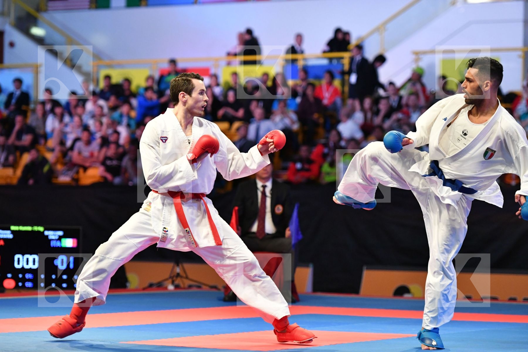 Busa Luigi Italy Male kumite -75 kg Scott Thomas United states