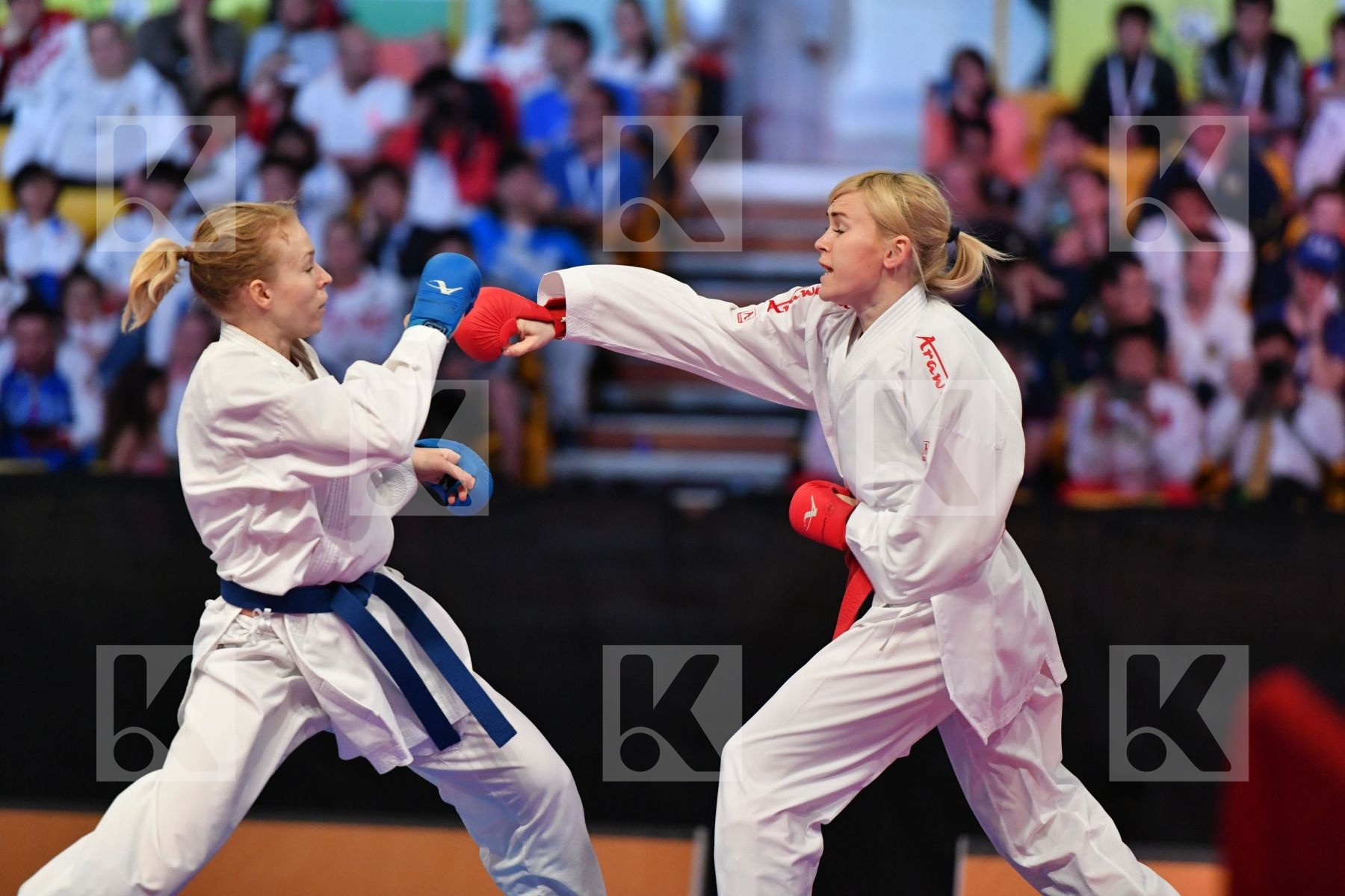 Female kumite -61 kg Serogina Anita Slovakia Suchankova Ingrida
