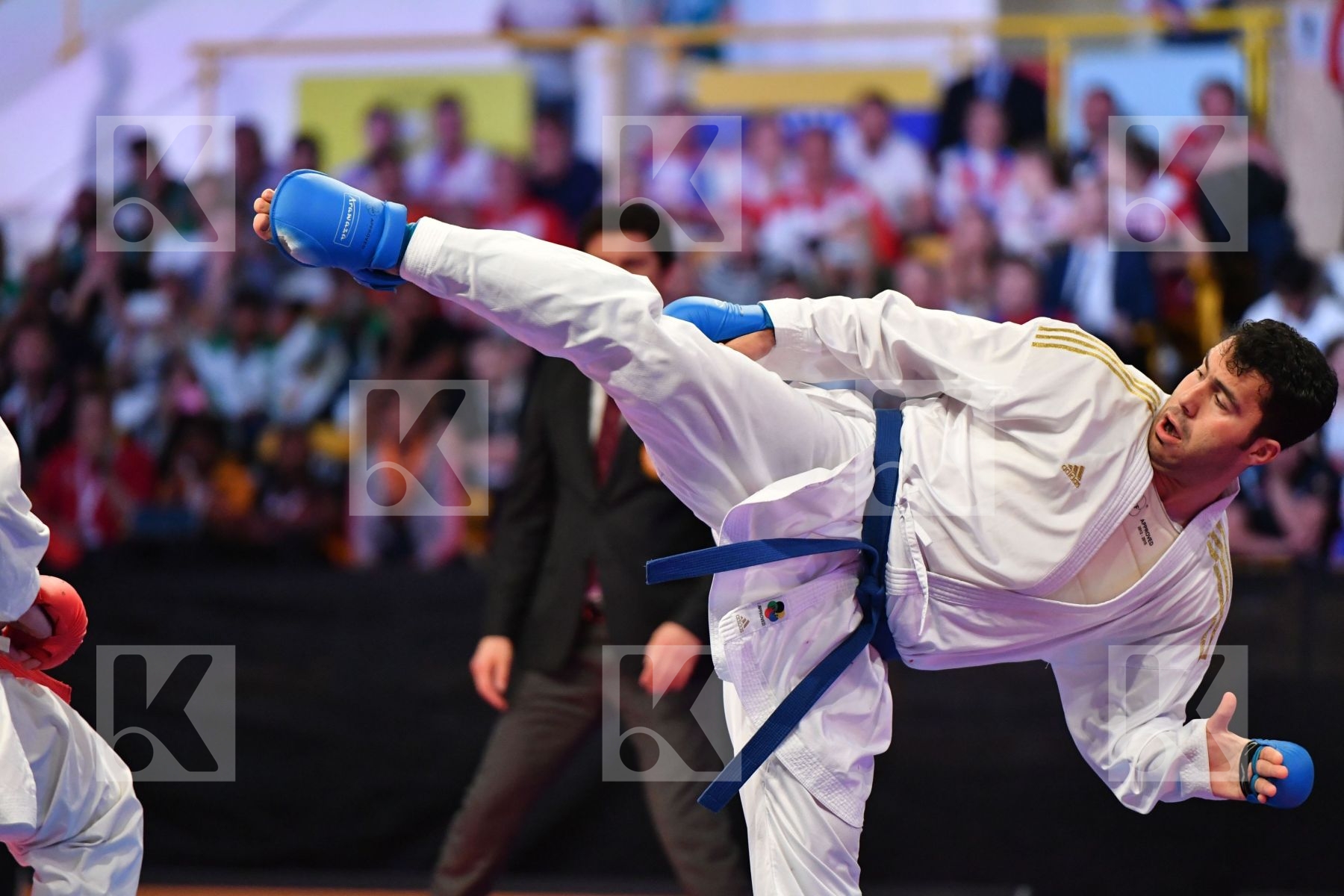 Arkania Gogita Ganjzadeh Sajad Georgia Iran Male kumite 84+ kg