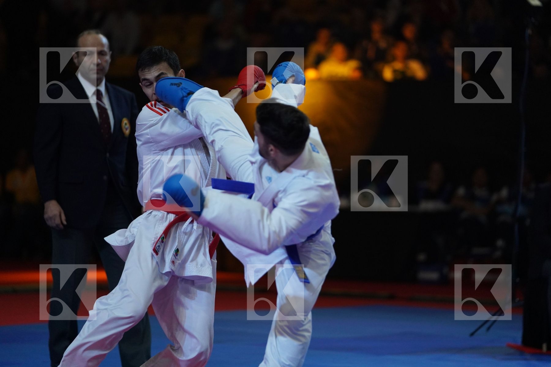 ALPYSBAY KAISAR (KAZAKHSTAN) VS CRESCENZO ANGELO (ITALY) in Senior Kumite -60 Kg - Bronze bout
