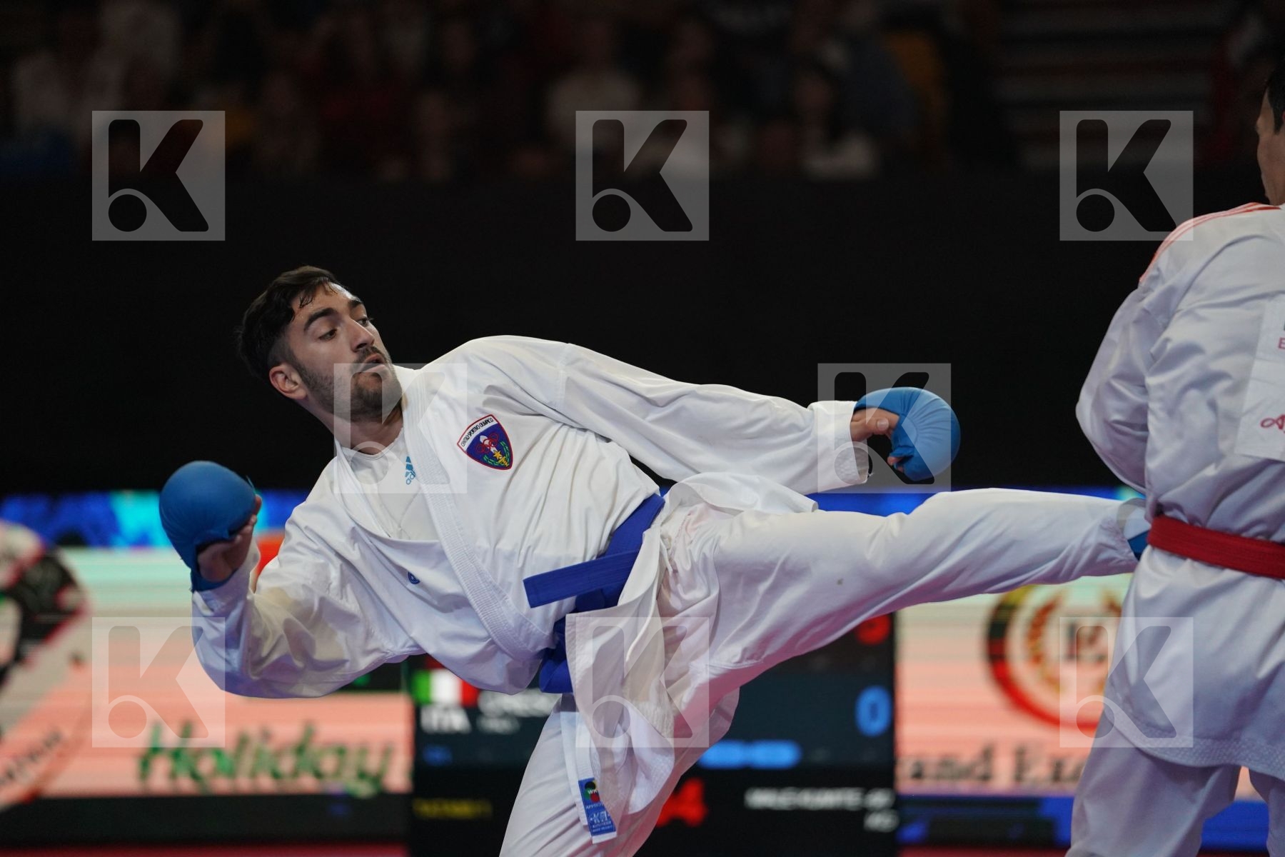 ALPYSBAY KAISAR (KAZAKHSTAN) VS CRESCENZO ANGELO (ITALY) in Senior Kumite -60 Kg - Bronze bout