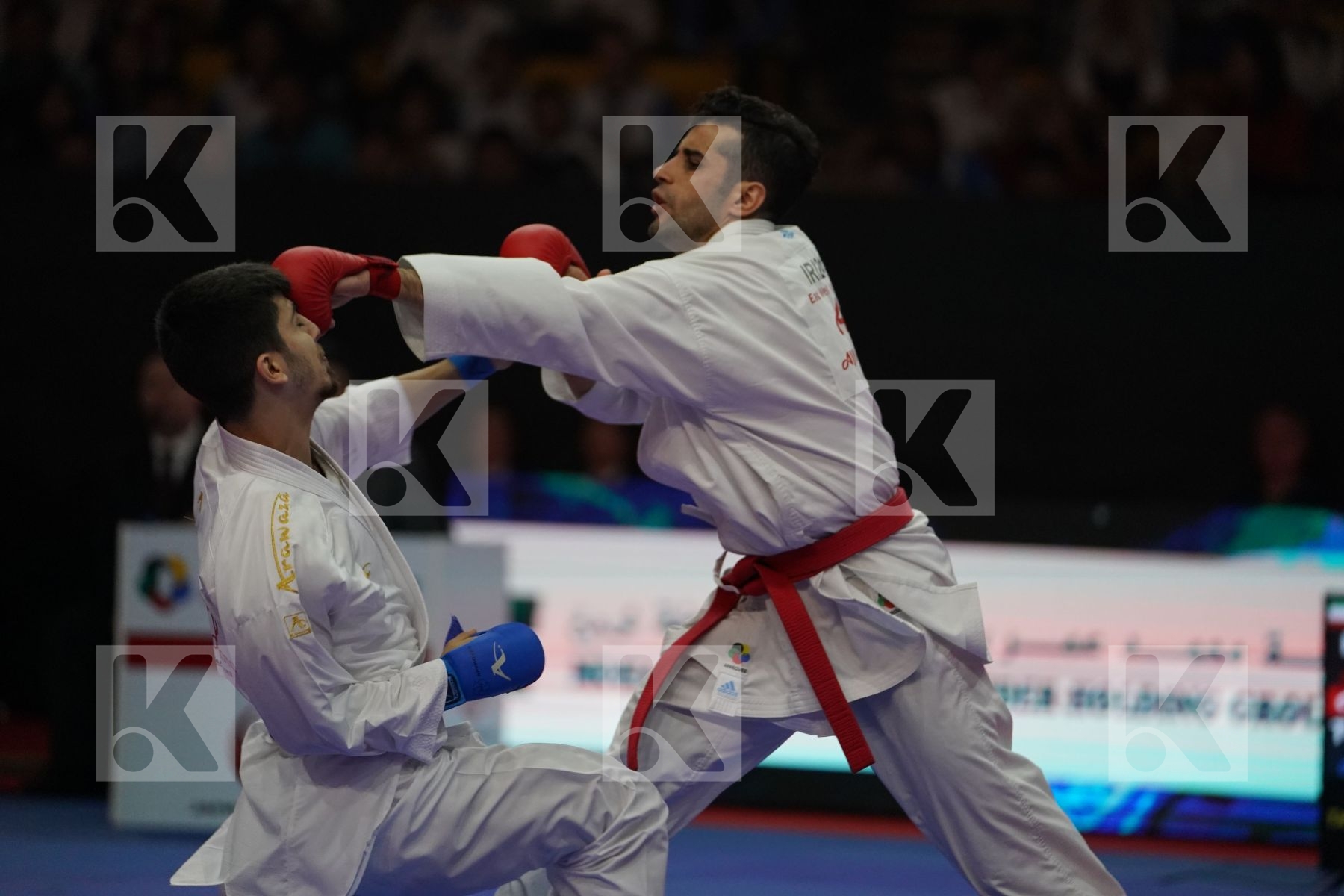 HASSANNIAIDEILAMI MAJID (ISLAMIC REPUBLIC OF IRAN) VS SAMDAN ERAY (TURKEY) in Senior Kumite -60 Kg - Bronze bout