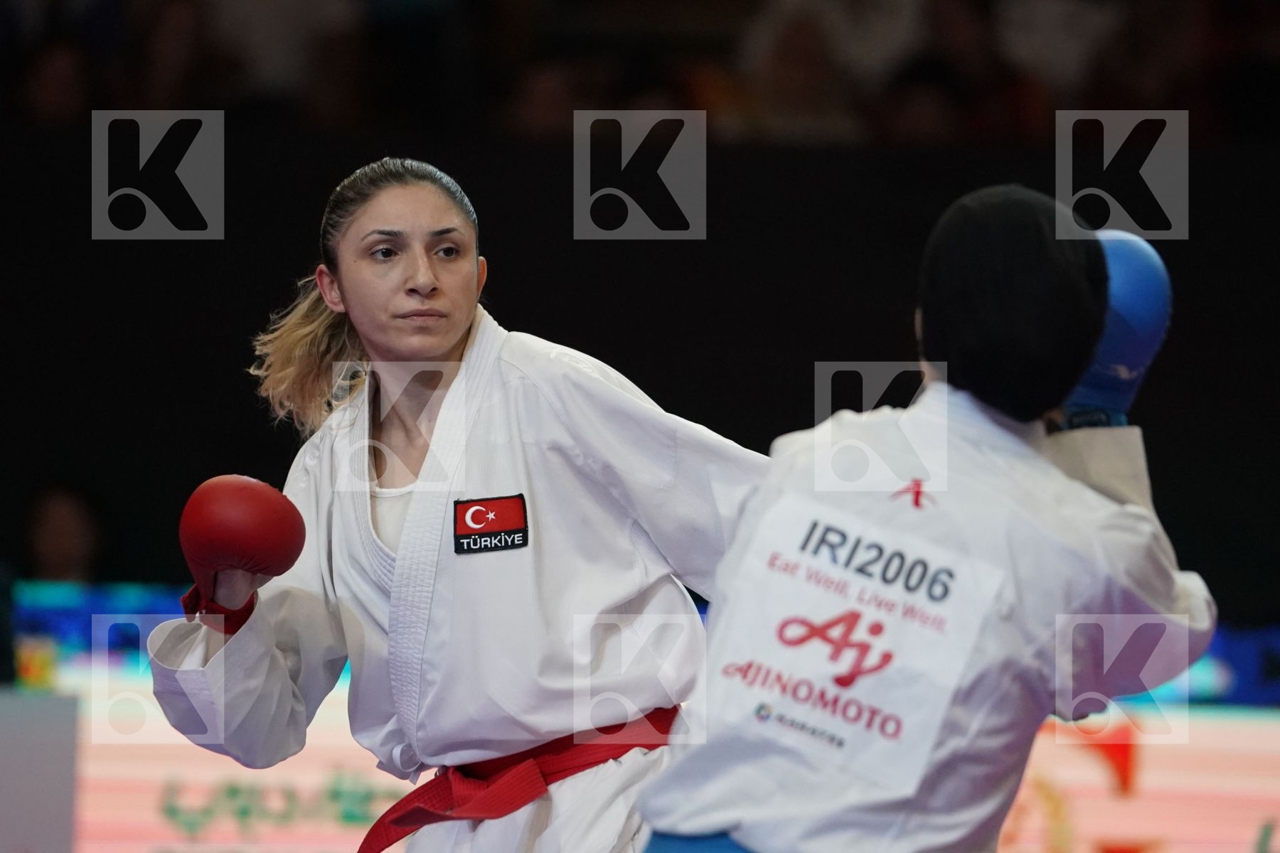 COBAN MERVE (TURKEY) VS ALIPOURKESHKA ROZITA (ISLAMIC REPUBLIC OF IRAN) in Senior Kumite -61 Kg - Bronze bout
