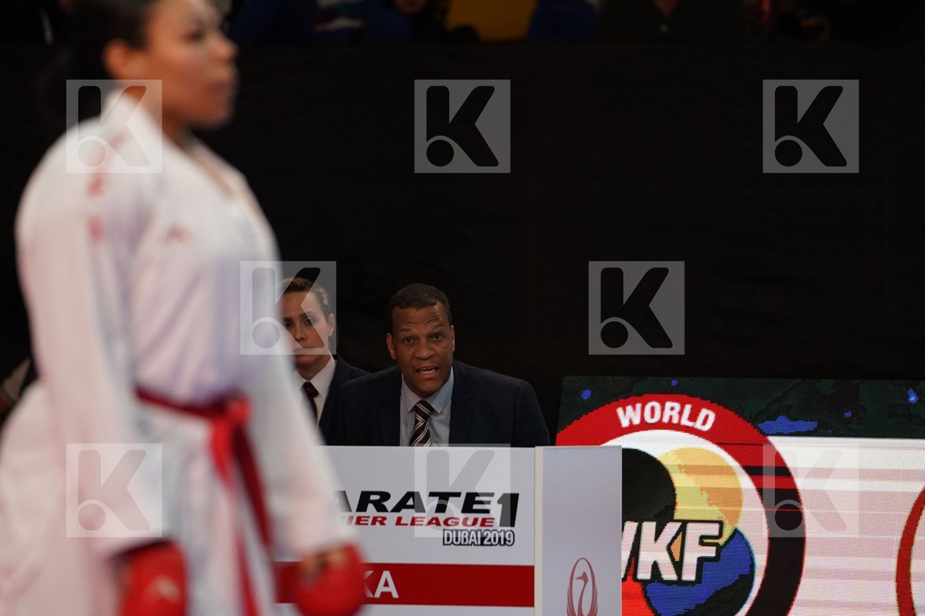 HARVEY AMELIA (ENGLAND) VS ABOUALYAZED SHYMAA (EGYPT) in Senior Kumite 68+ Kg - Bronze bout