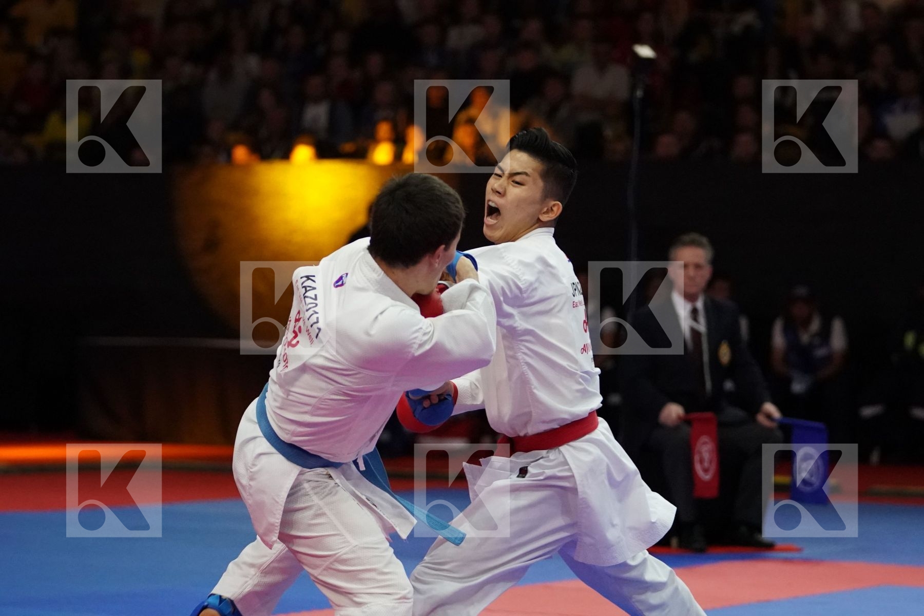 MINAMI YUNOSUKE (JAPAN) VS ASSADILOV DARKHAN (KAZAKHSTAN) in Senior Kumite -60 Kg - Gold bout