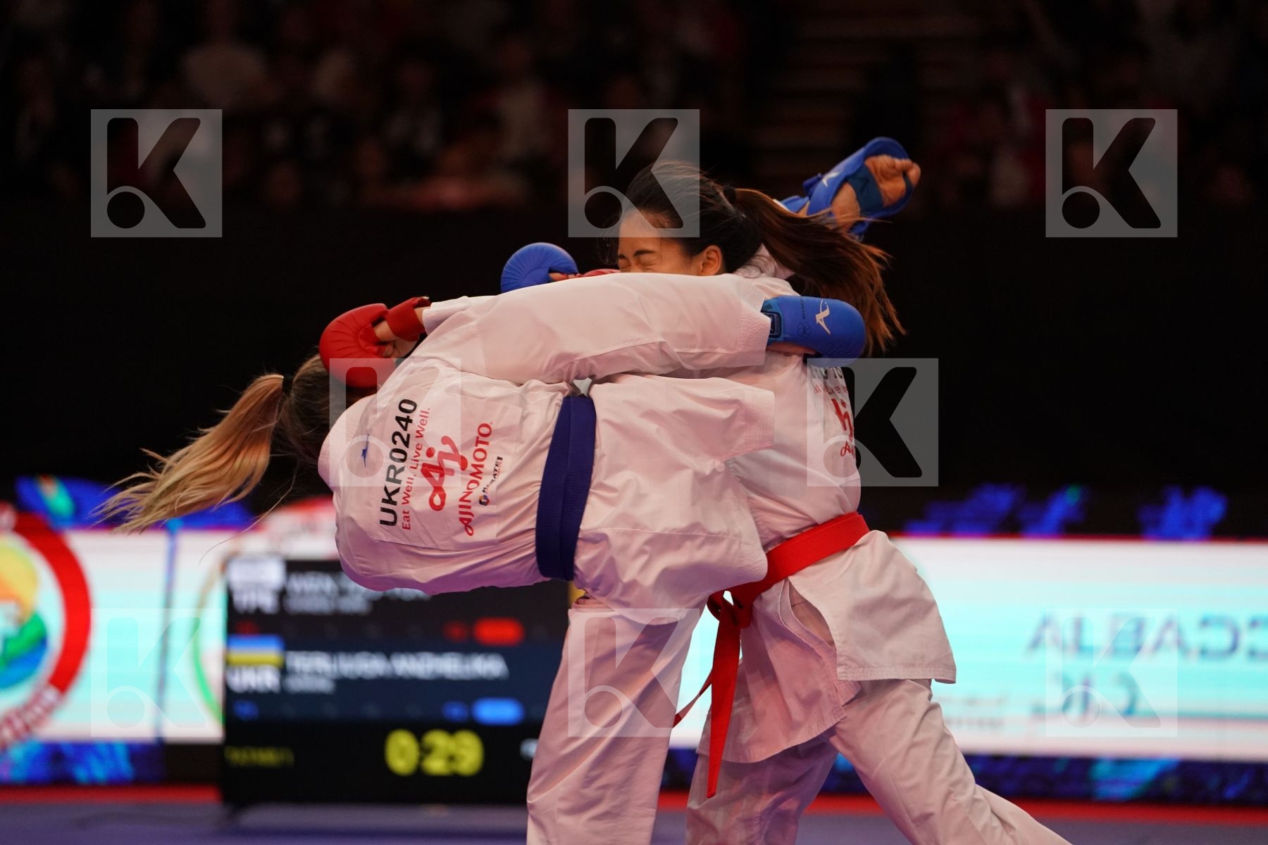 WEN TZU-YUN (CHINESE TAIPEI) VS TERLIUGA ANZHELIKA (UKRAINE) in Senior Kumite -55 Kg - Gold bout
