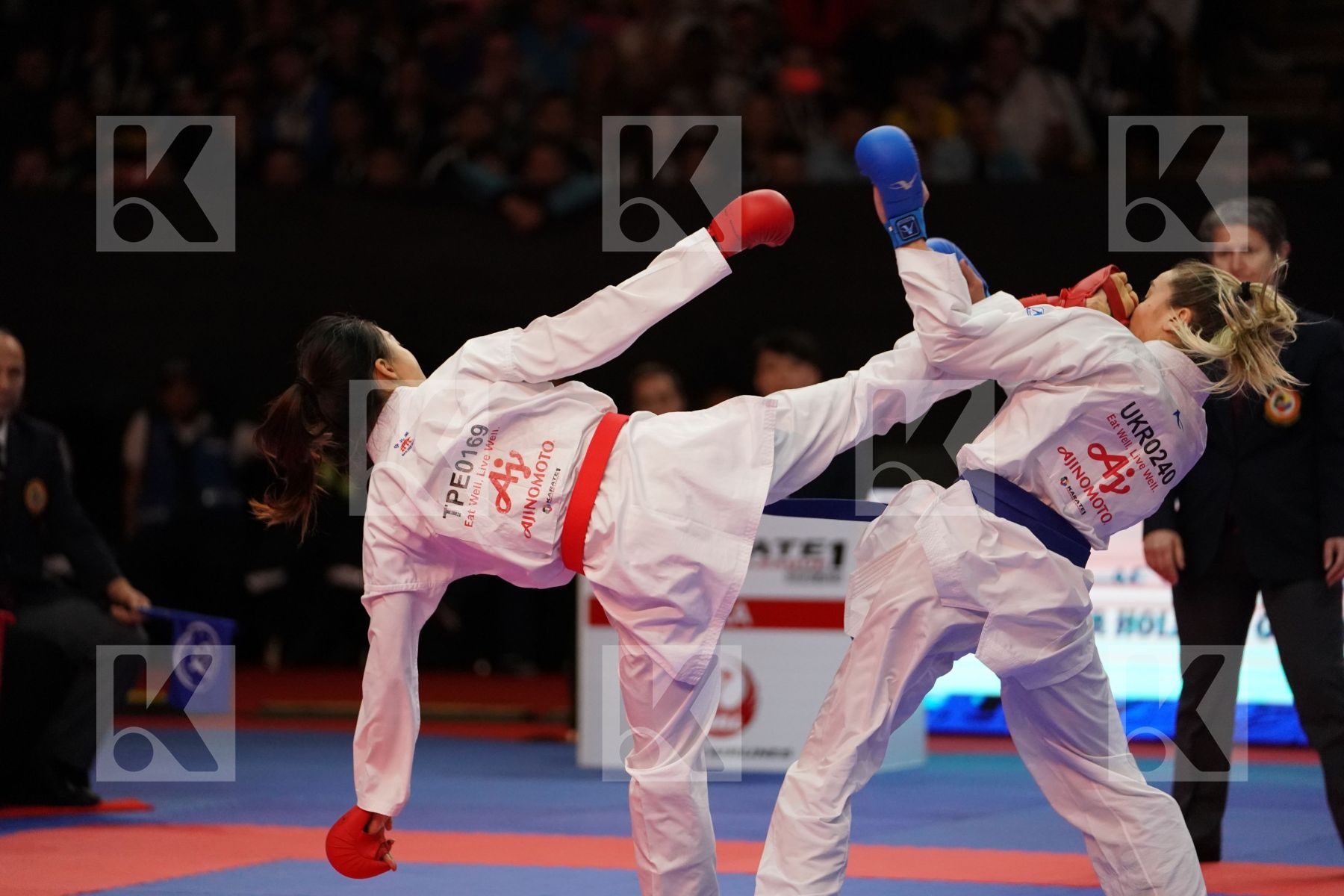 WEN TZU-YUN (CHINESE TAIPEI) VS TERLIUGA ANZHELIKA (UKRAINE) in Senior Kumite -55 Kg - Gold bout