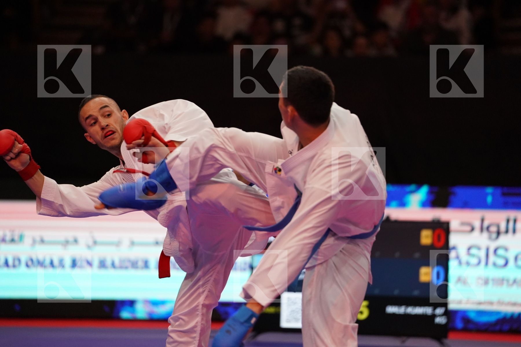 DACOSTA STEVEN (FRANCE) VS AMIRALI DIDAR (KAZAKHSTAN) in Senior Kumite -67 Kg - Gold bout
