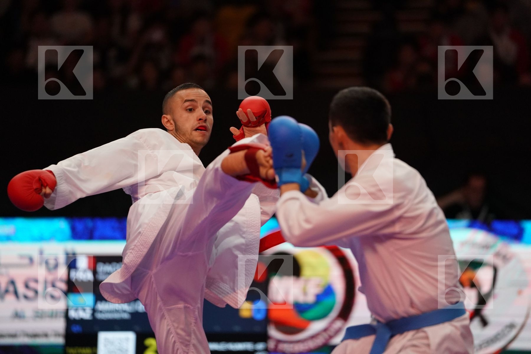 DACOSTA STEVEN (FRANCE) VS AMIRALI DIDAR (KAZAKHSTAN) in Senior Kumite -67 Kg - Gold bout