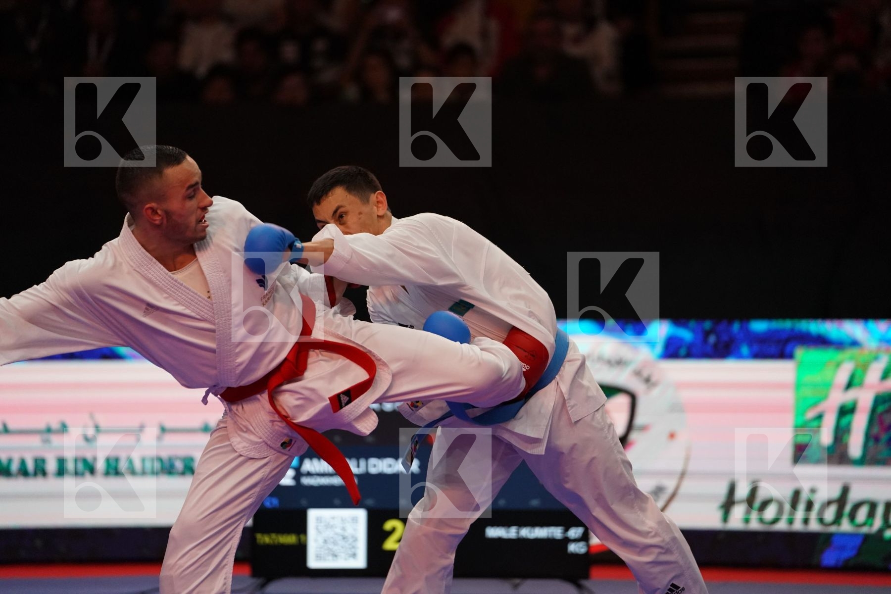 DACOSTA STEVEN (FRANCE) VS AMIRALI DIDAR (KAZAKHSTAN) in Senior Kumite -67 Kg - Gold bout