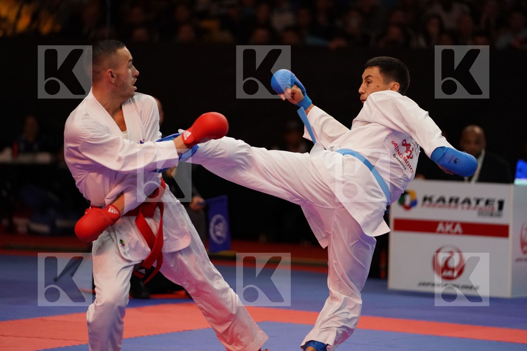 DACOSTA STEVEN (FRANCE) VS AMIRALI DIDAR (KAZAKHSTAN) in Senior Kumite -67 Kg - Gold bout