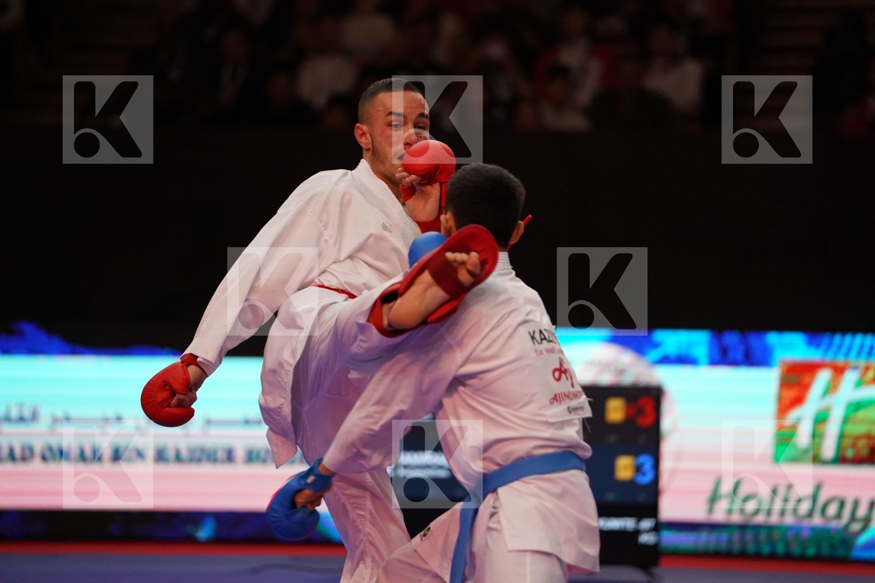 DACOSTA STEVEN (FRANCE) VS AMIRALI DIDAR (KAZAKHSTAN) in Senior Kumite -67 Kg - Gold bout