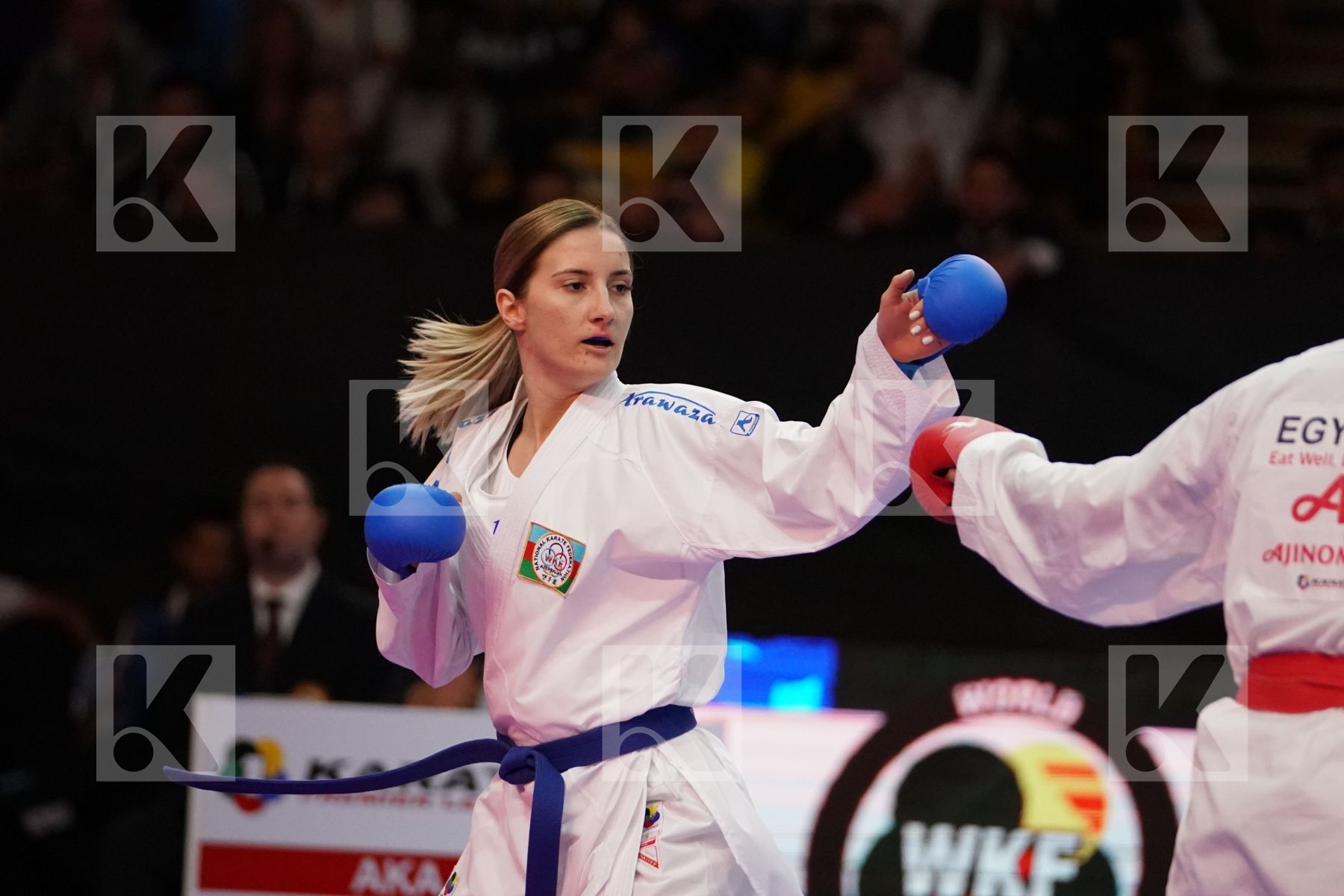 ABDELAZIZ FERYAL (EGYPT) VS ZARETSKA IRINA (AZERBAIJAN) in Senior Kumite -68 Kg - Gold bout