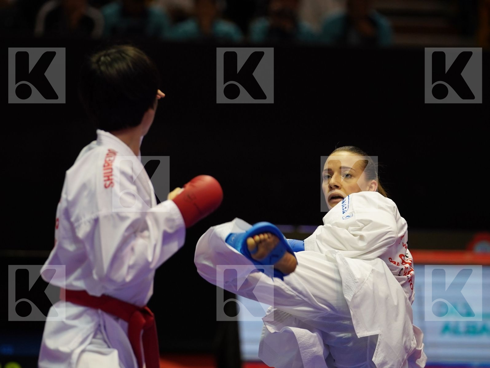 LI RANRAN (China) vs PLANK BETTINA (Austria) in Senior Kumite -50 Kg - Bronze bout