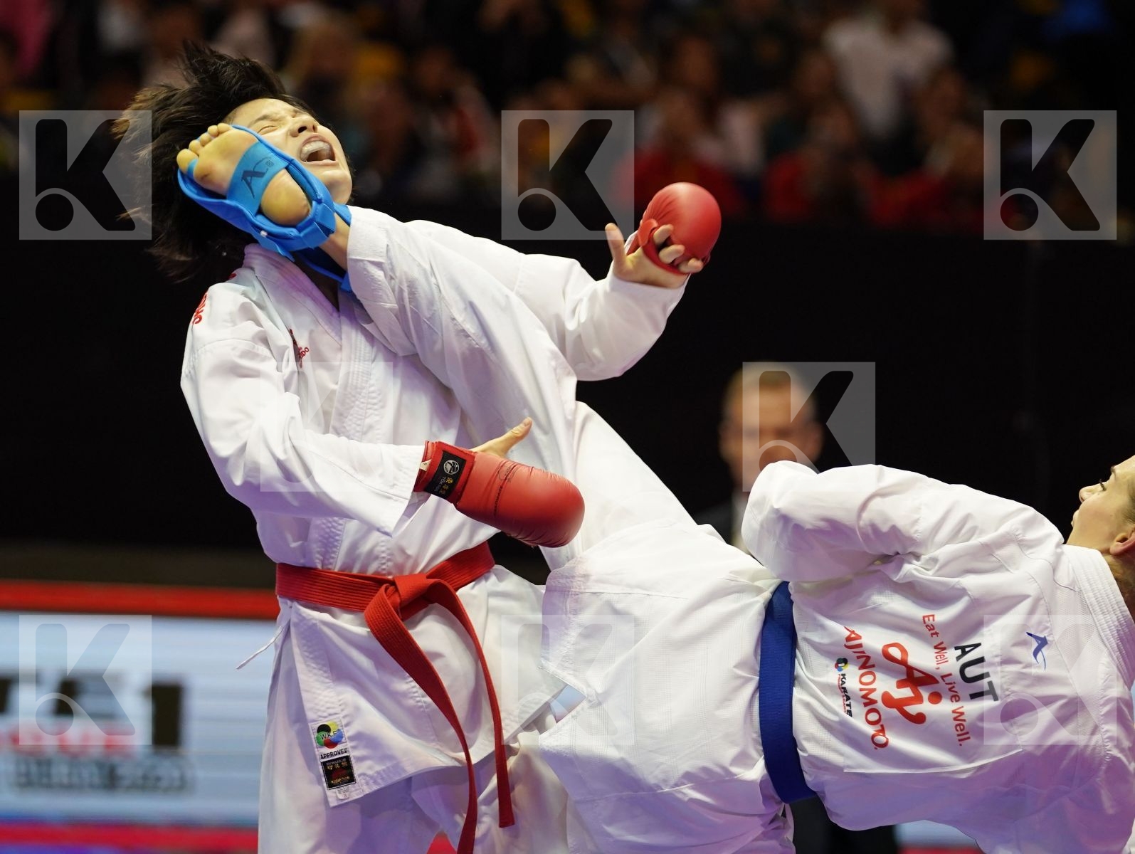 LI RANRAN (China) vs PLANK BETTINA (Austria) in Senior Kumite -50 Kg - Bronze bout