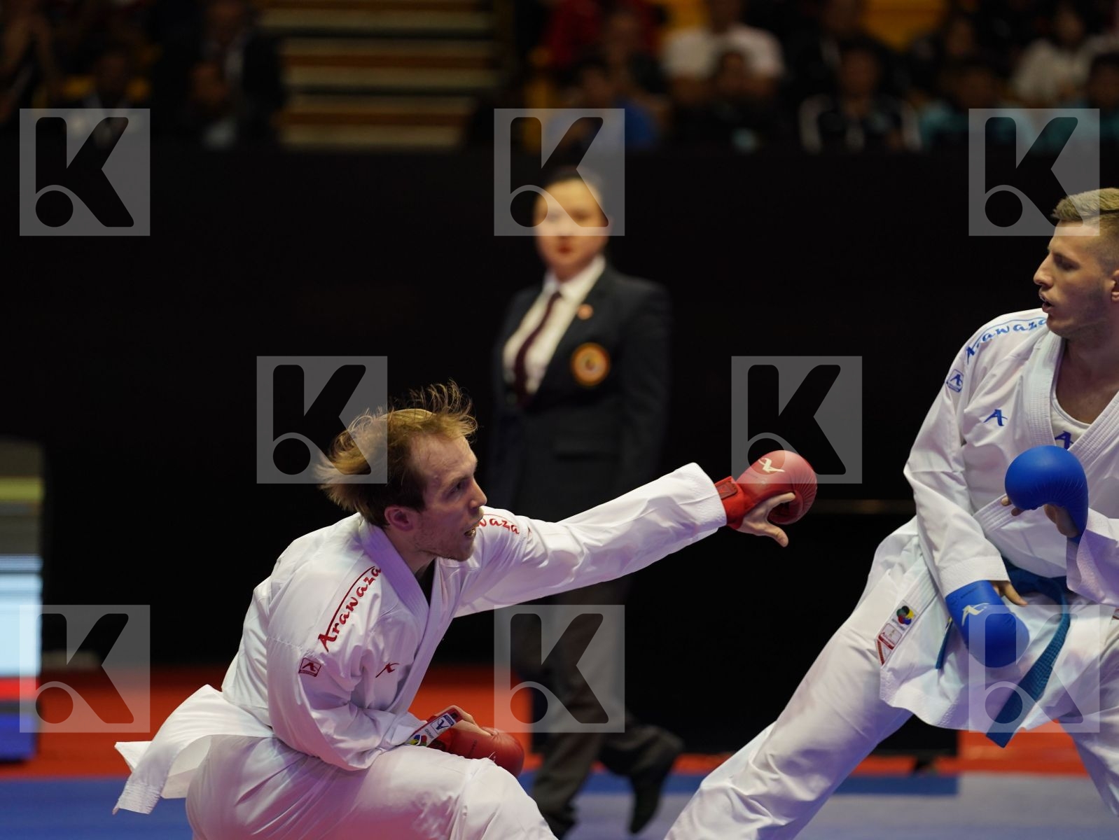 PLAKHUTIN EVGENY (Russia) vs ARIFI ORGES (Albania) in Senior Kumite -60 Kg - Bronze bout