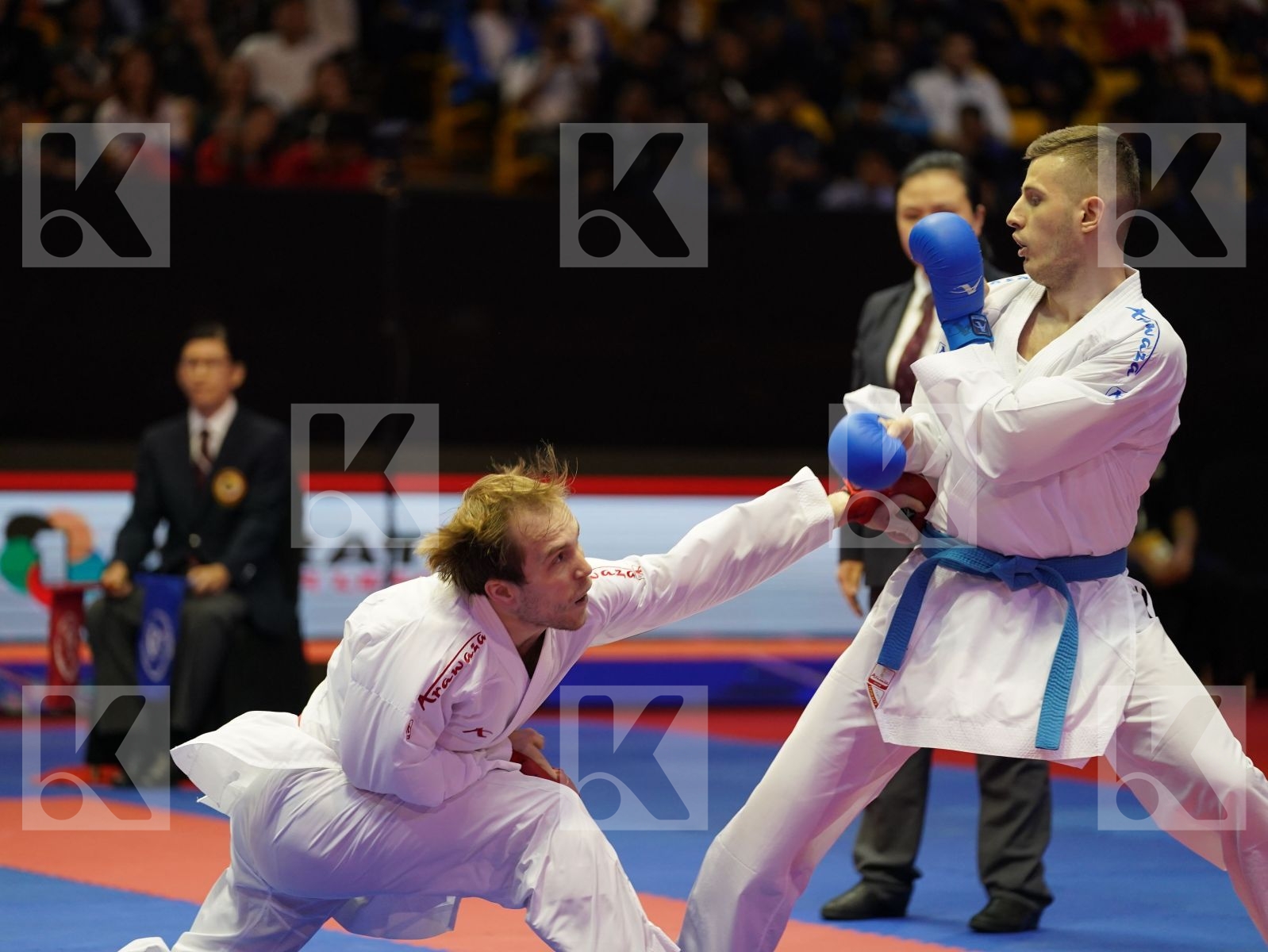 PLAKHUTIN EVGENY (Russia) vs ARIFI ORGES (Albania) in Senior Kumite -60 Kg - Bronze bout
