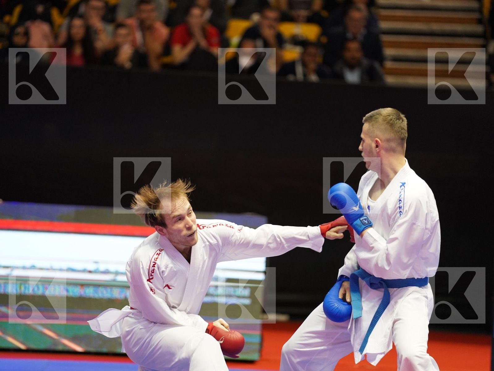 PLAKHUTIN EVGENY (Russia) vs ARIFI ORGES (Albania) in Senior Kumite -60 Kg - Bronze bout