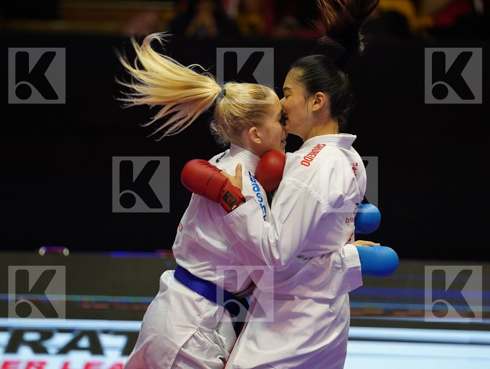 WEN TZU-YUN (Chinese Taipei) vs MESSERSCHMIDT JANA (Germany) in Senior Kumite -55 Kg - Bronze bout