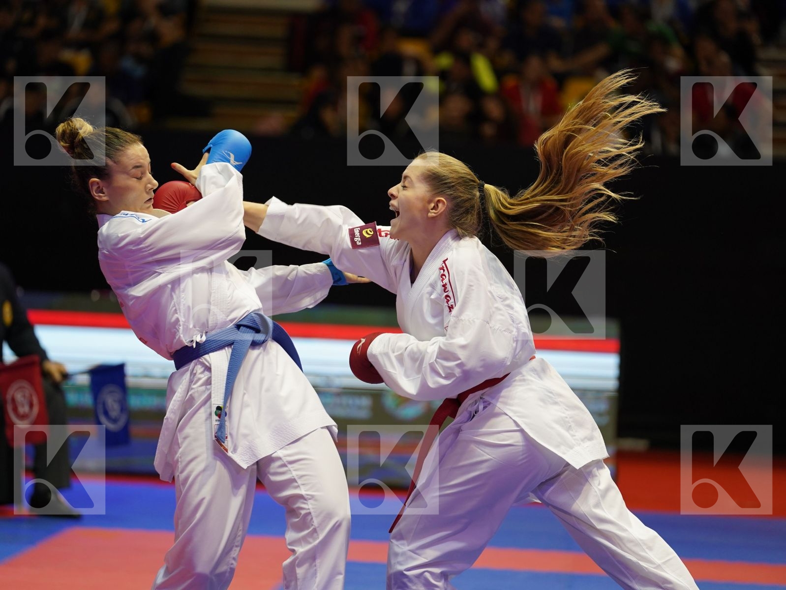 BANASZCZYK DOROTA (Poland) vs YAKAN TUBA (Turkey) in Senior Kumite -55 Kg - Bronze bout