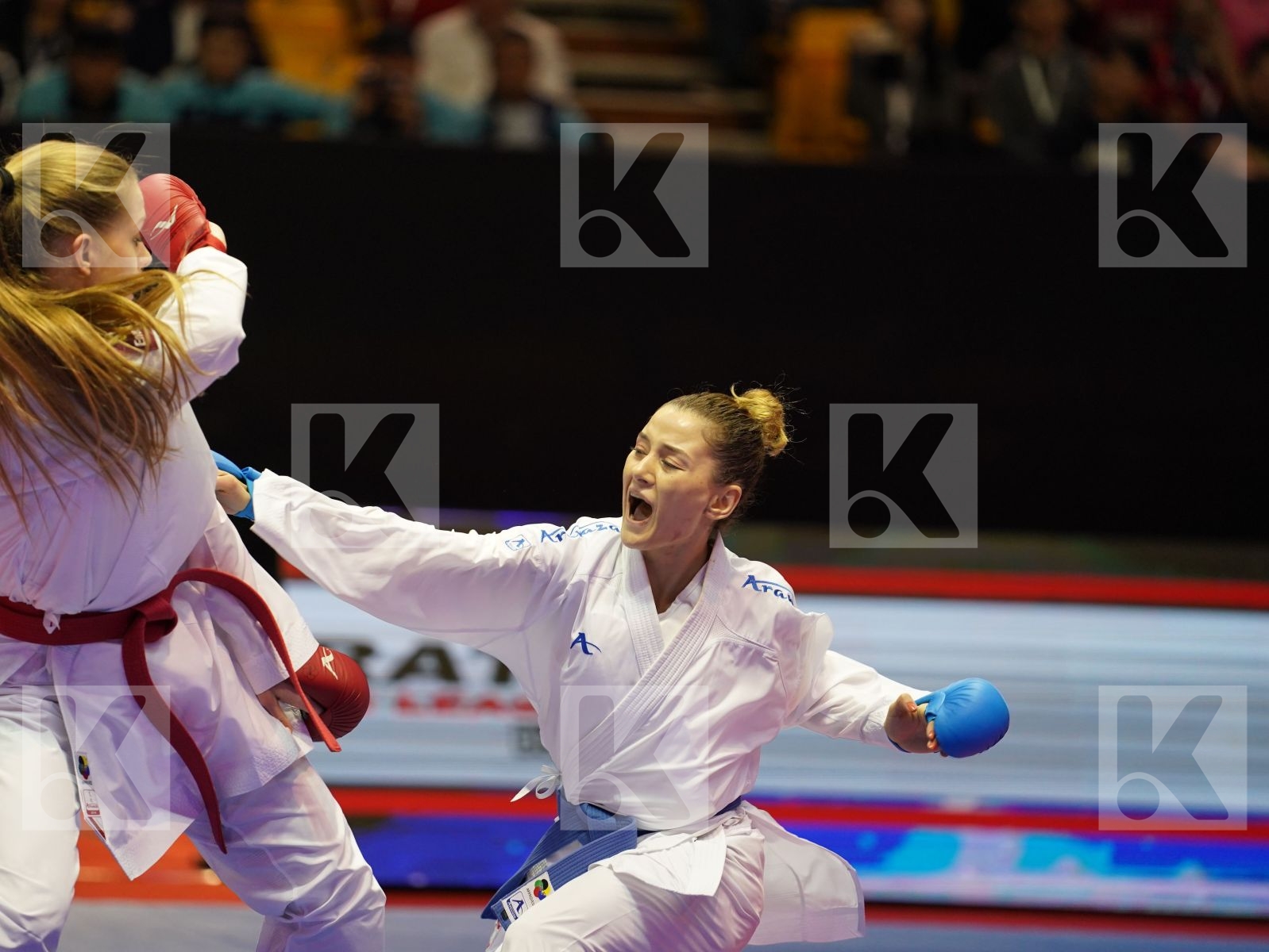 BANASZCZYK DOROTA (Poland) vs YAKAN TUBA (Turkey) in Senior Kumite -55 Kg - Bronze bout