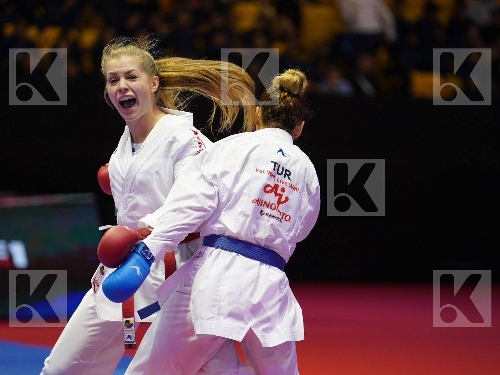 BANASZCZYK DOROTA (Poland) vs YAKAN TUBA (Turkey) in Senior Kumite -55 Kg - Bronze bout