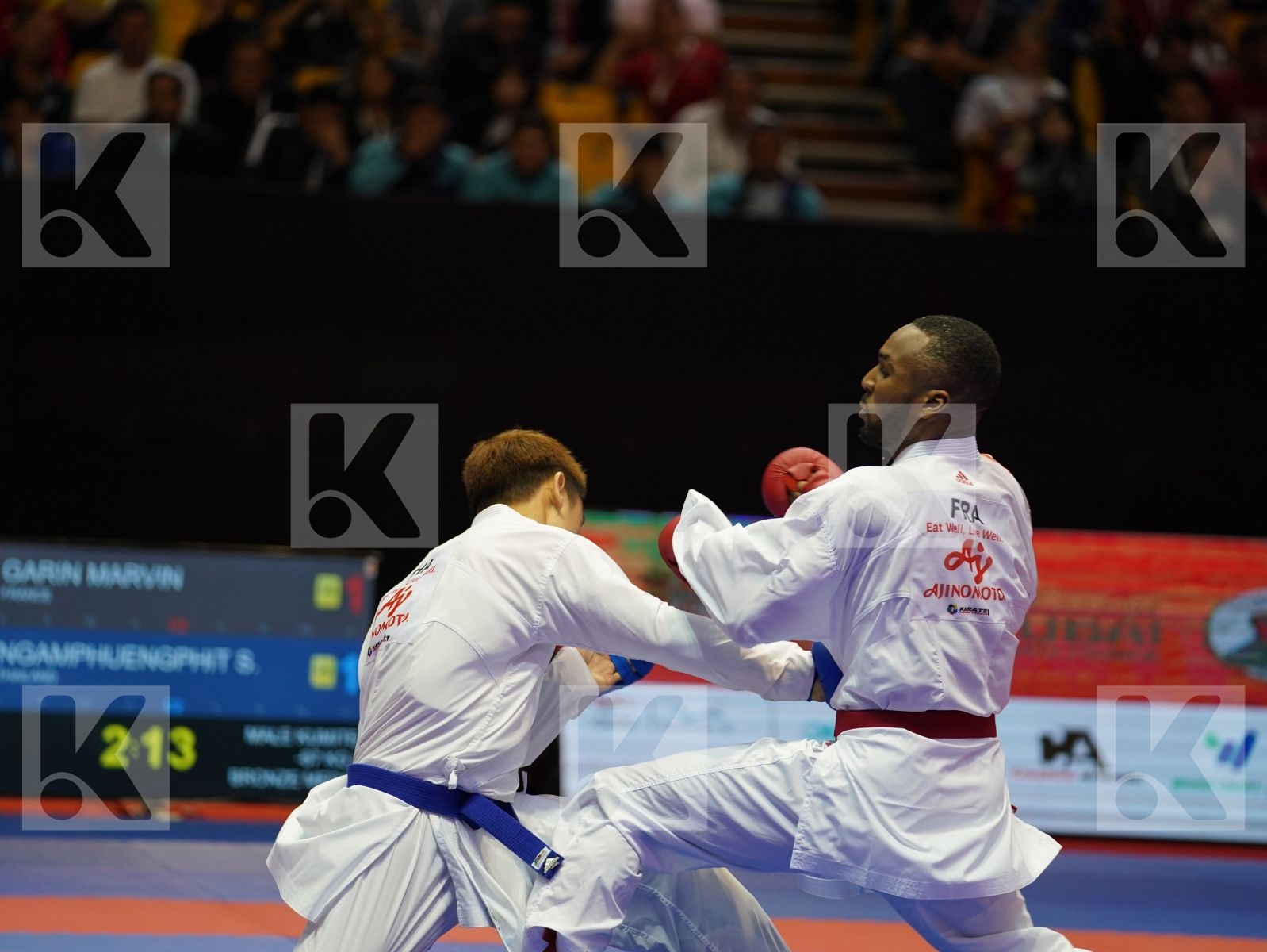 GARIN MARVIN (France) vs NGAMPHUENGPHIT SUPA (Thailand) in Senior Kumite -67 Kg - Bronze bout