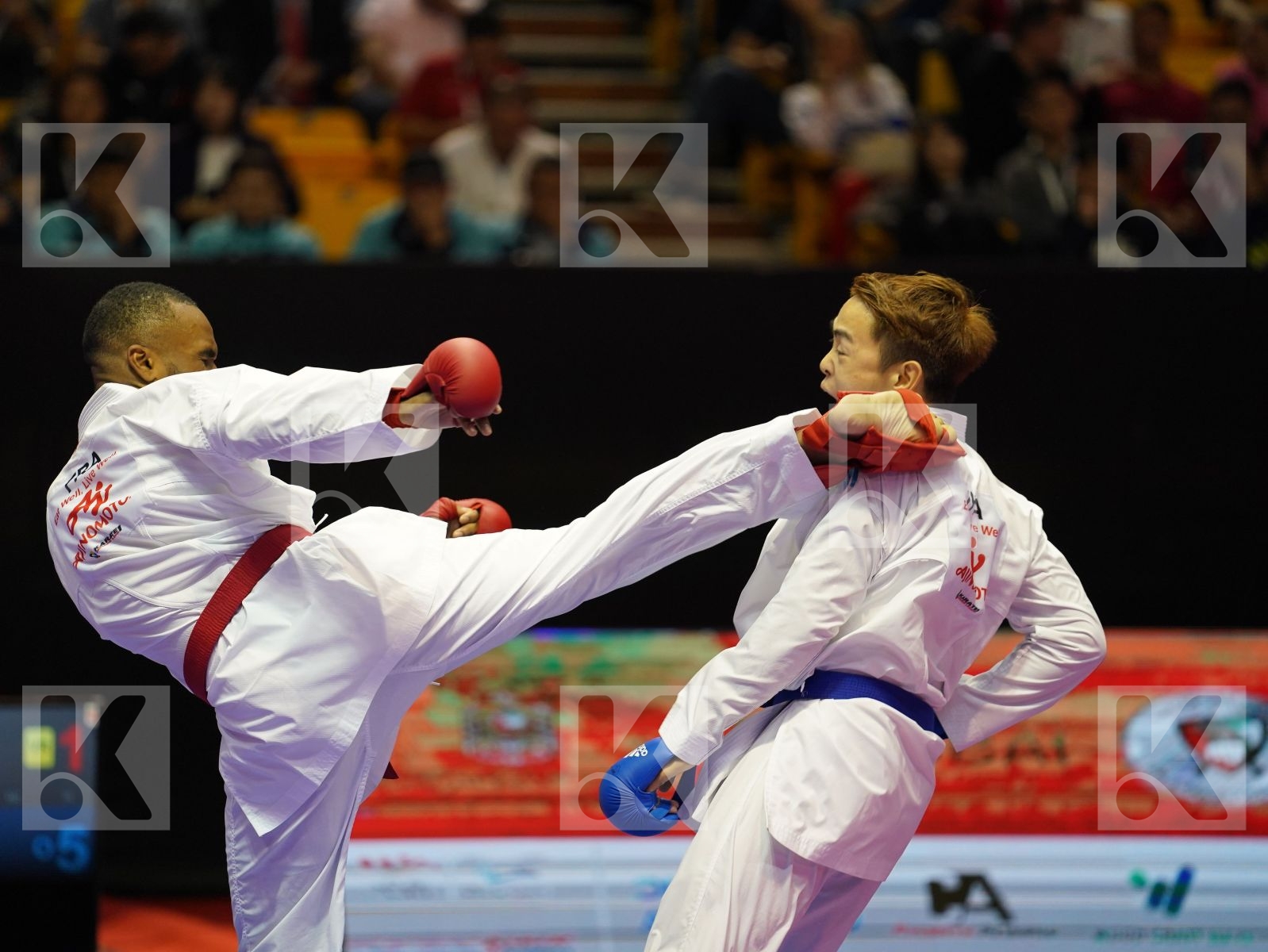 GARIN MARVIN (France) vs NGAMPHUENGPHIT SUPA (Thailand) in Senior Kumite -67 Kg - Bronze bout