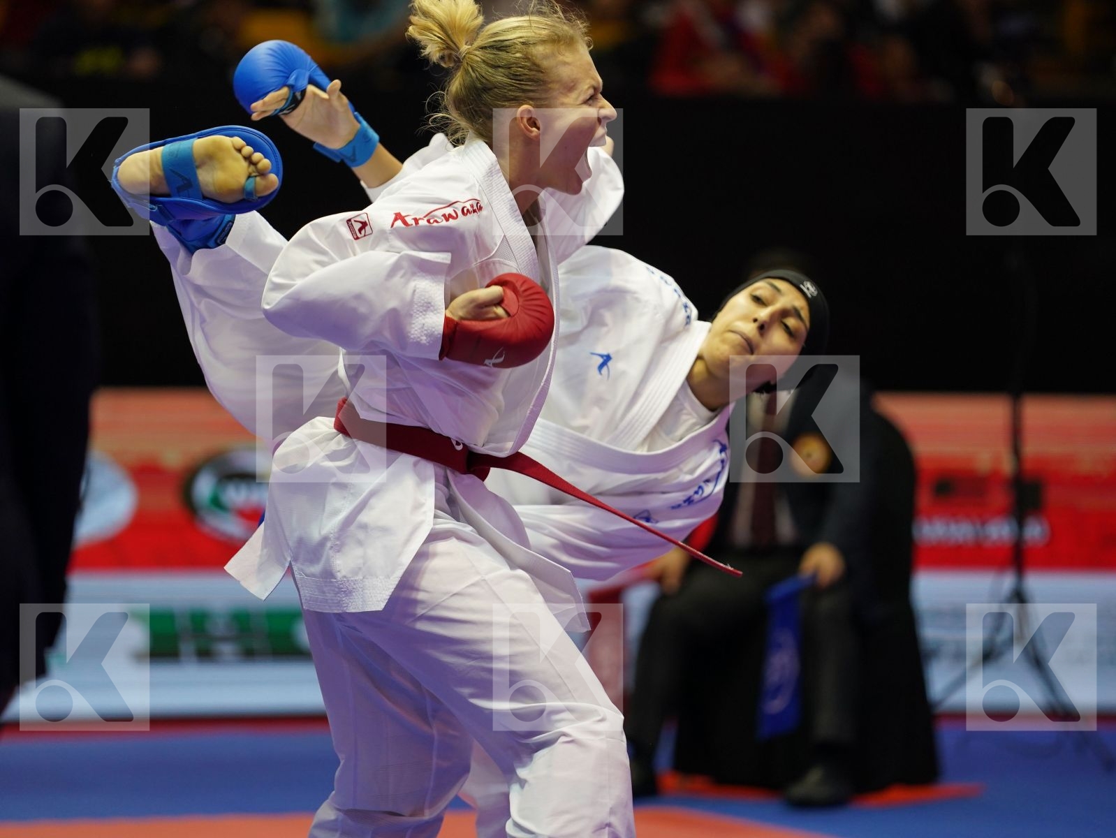 SUCHANKOVA INGRIDA (Slovakia) vs LOTFY GIANA (Egypt) in Senior Kumite -61 Kg - Bronze bout