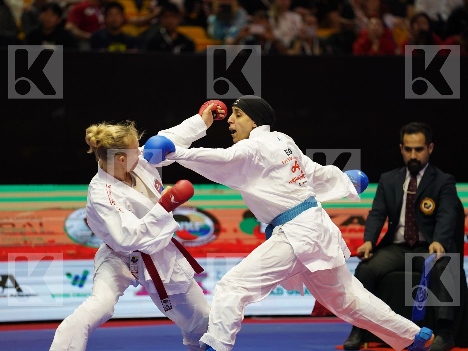 SUCHANKOVA INGRIDA (Slovakia) vs LOTFY GIANA (Egypt) in Senior Kumite -61 Kg - Bronze bout